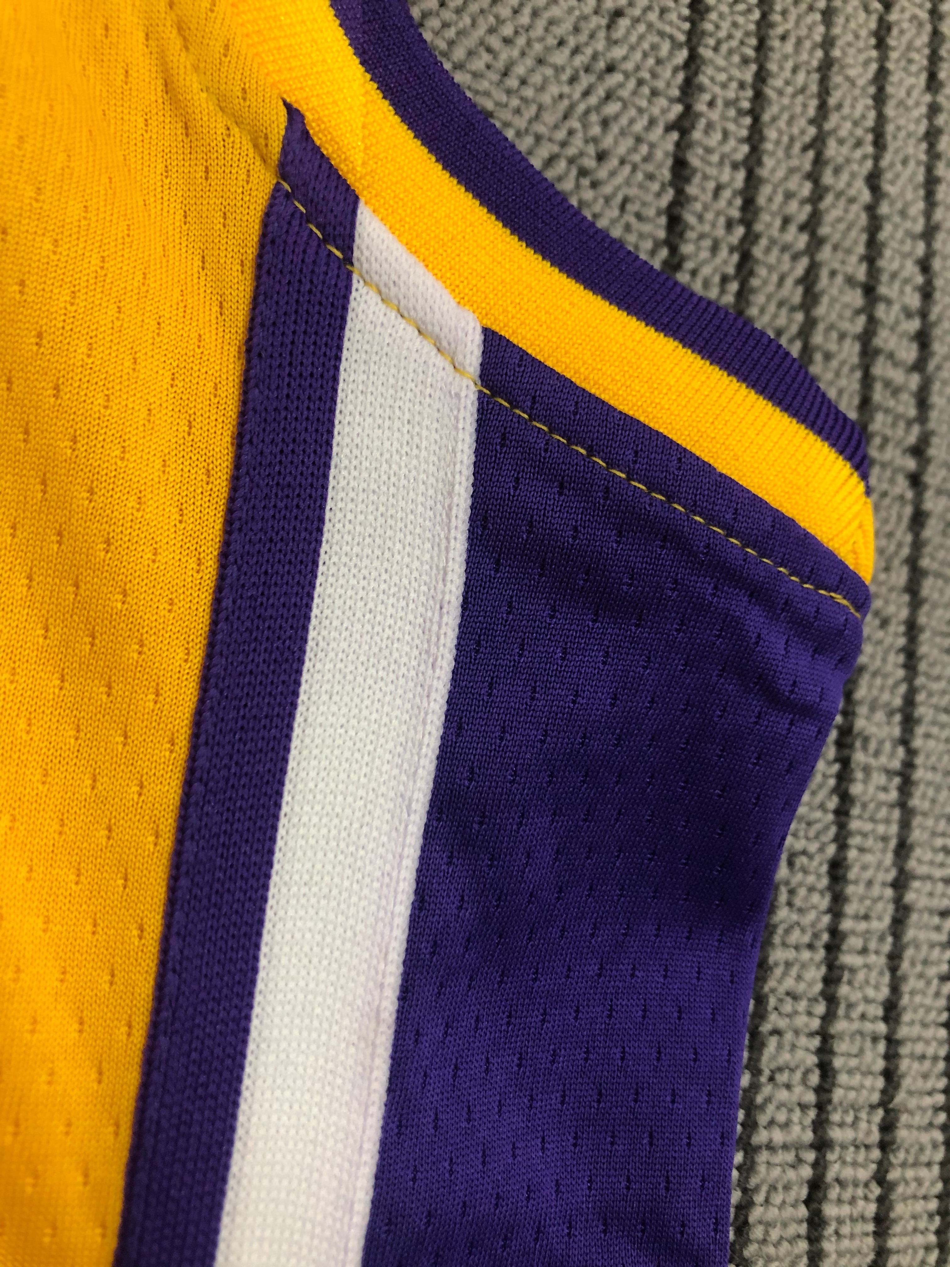 NBA Men Los Angeles Lakers #0 WESTBROOK Yellow V-neck Jersey High Quality Name and Number Print - leoleo123123