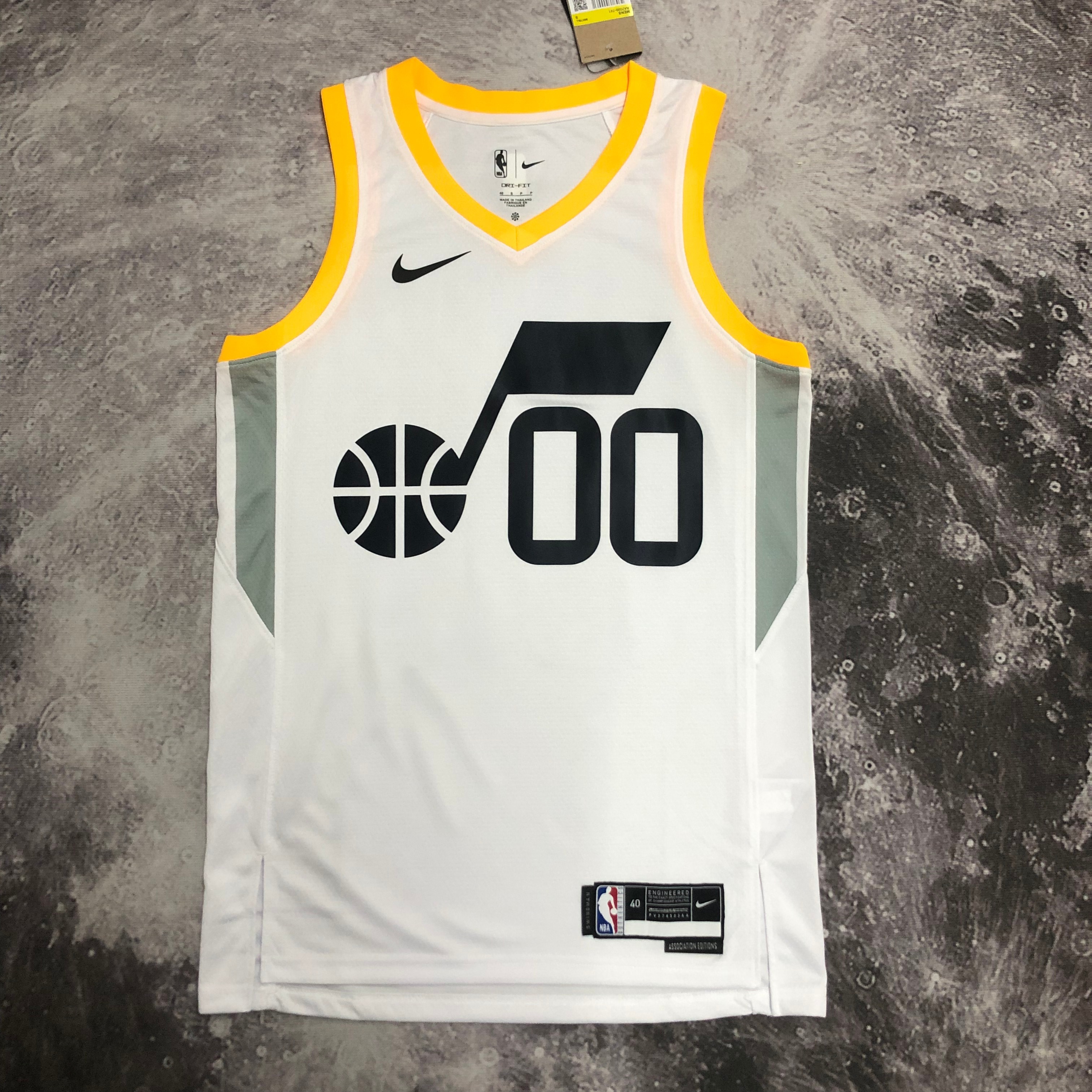 NBA 2023 Men Utah Jazz White #00 CLARKSON Jersey High Quality Name and Number Print - leoleo123123