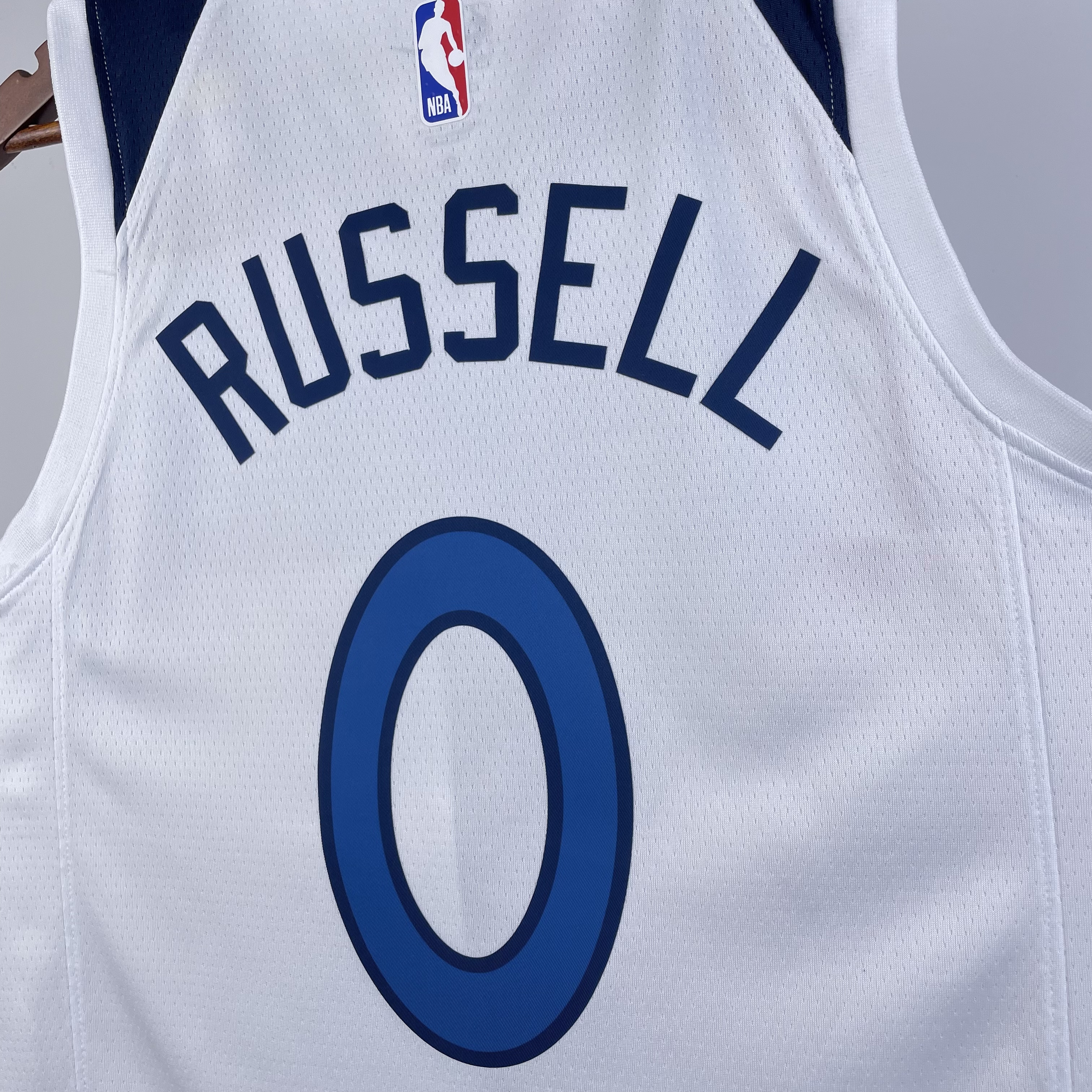 NBA Men 2023 Minnesota Timberwolves White #0 RUSSELL Jersey High Quality Name and Number Print - leoleo123123