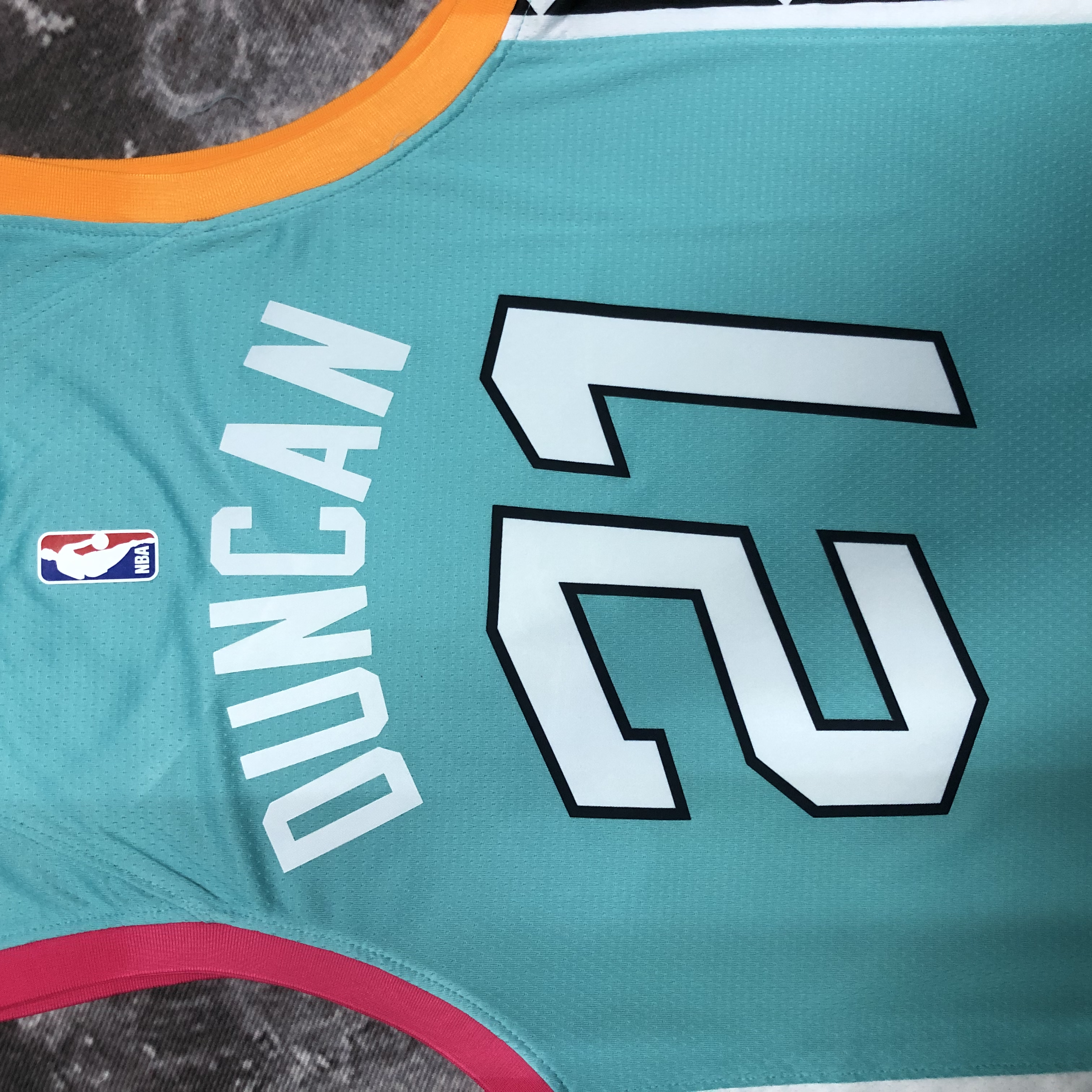 NBA Men 2023 San Antonio Spurs Blue #21 DUNCAN Jersey High Quality Name and Number Print - leoleo123123