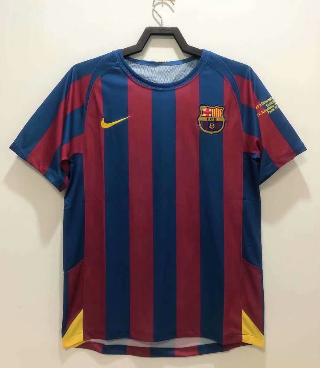 05-06 Barcelona Home Retro Jersey Champions Version - leoleo123123