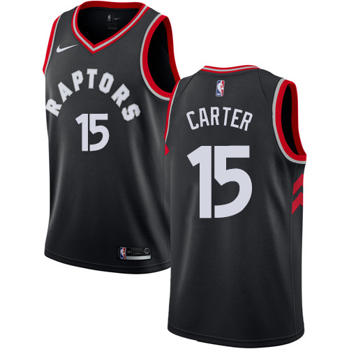 NBA Men Toronto Raptors Black #15 CARTER Jersey High Quality Name and Number Print - leoleo123123