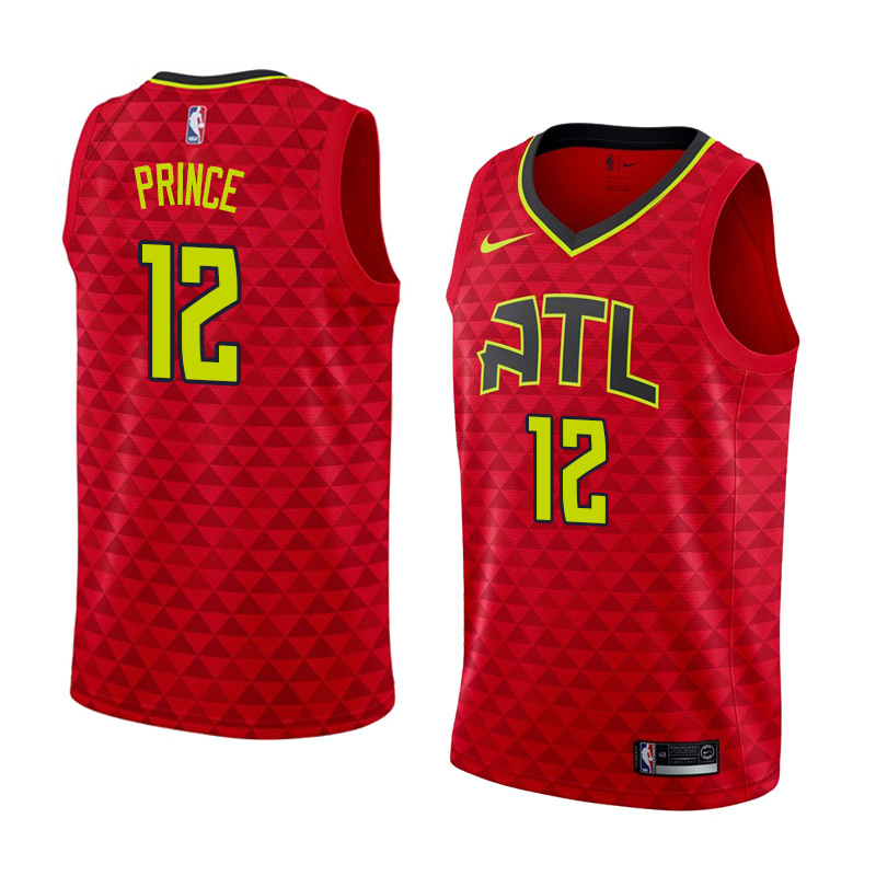 NBA Men Atlanta Hawks Red #12 PRINCE Jersey High Quality Name and Number Print - leoleo123123