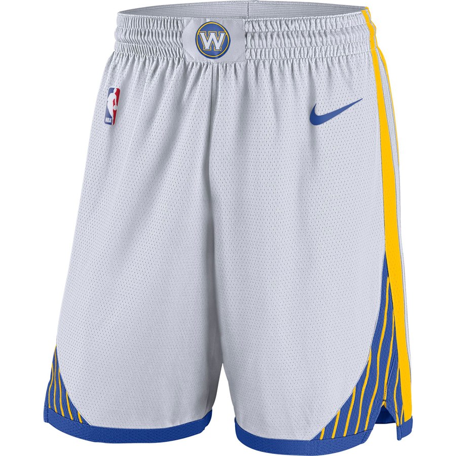 NBA Men Golden State Warriors White Pant High Quality Name and Number Print - leoleo123123