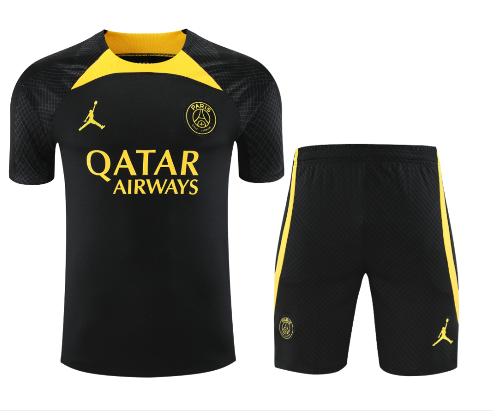 23/24 PSG Black Training Jersey Training Tracksuit - leoleo123123