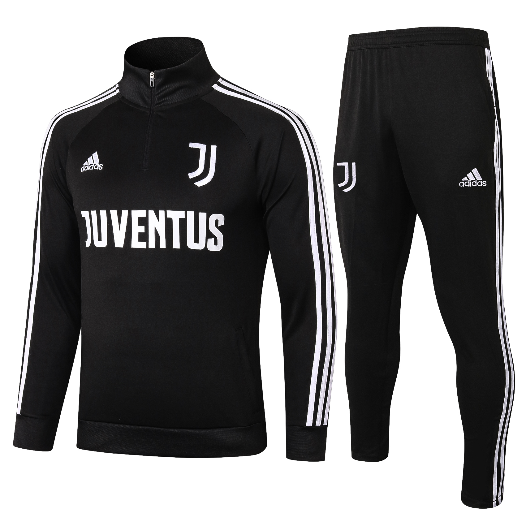 21-22 Juventus Black Sweater Tracksuit Thai Quality - leoleo123123