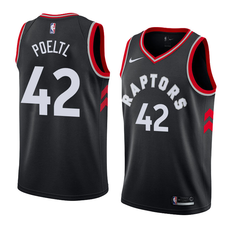NBA Men Toronto Raptors Black #42 POELTL Jersey High Quality Name and Number Print - leoleo123123