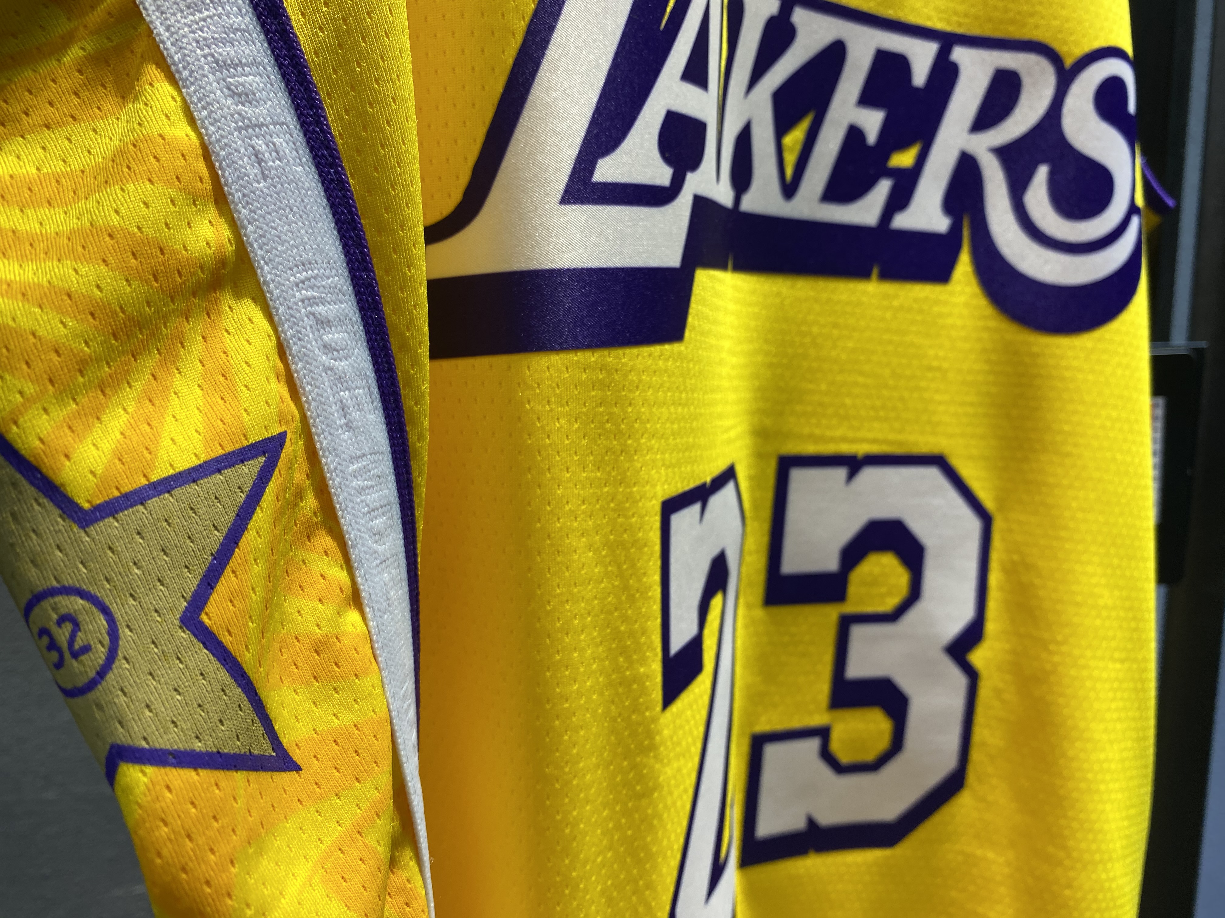 NBA Los Angeles Lakers 19-20 New Yellow #23 JAMES Jersey High Quality Name and Number Print - leoleo123123
