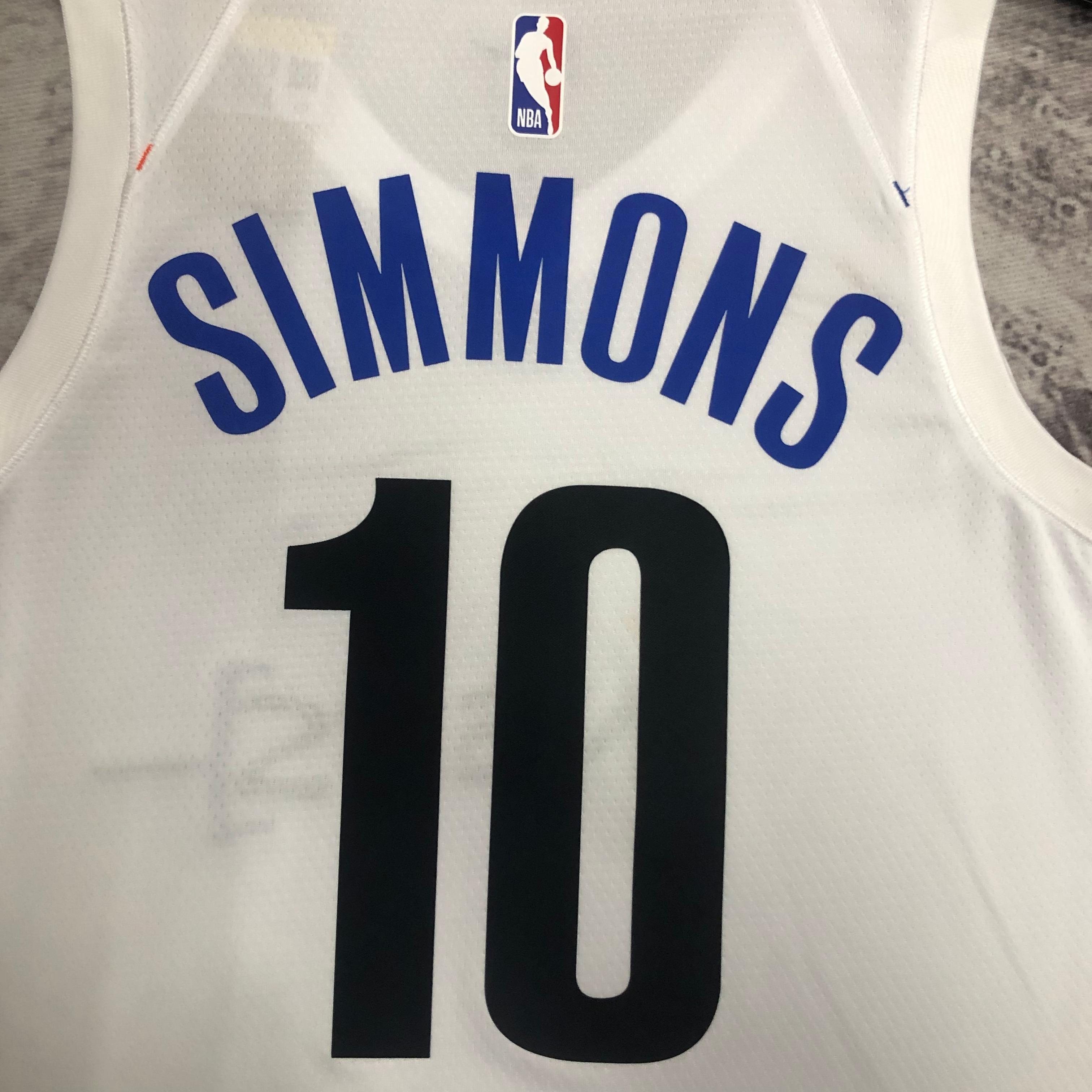 NBA Men 2023 Brooklyn Nets City Version White #10 SIMMONS Jersey High Quality Name and Number Print - leoleo123123