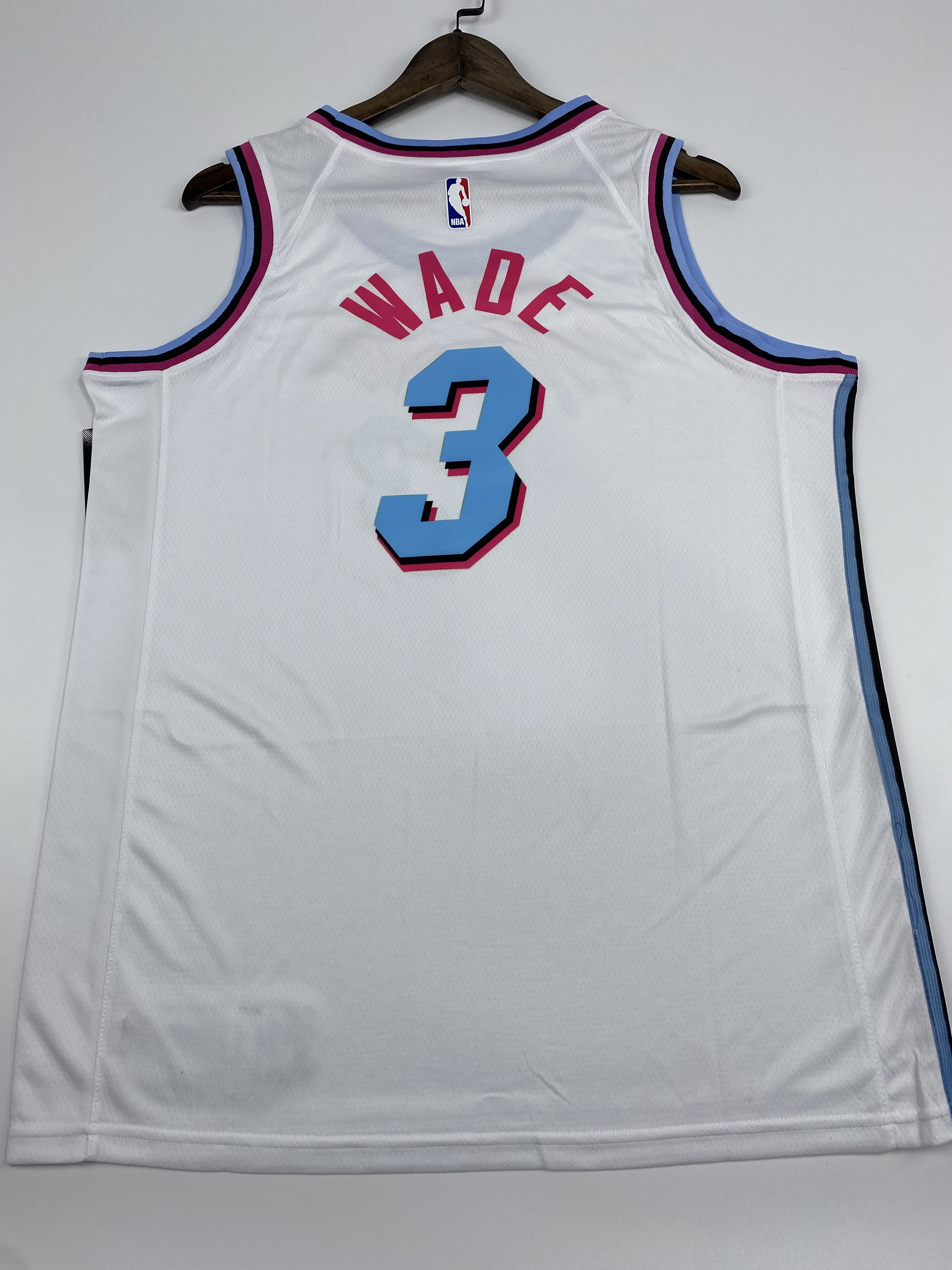 NBA Men Miami Heat White City #3 WADE Jersey High Quality Name and Number Print - leoleo123123