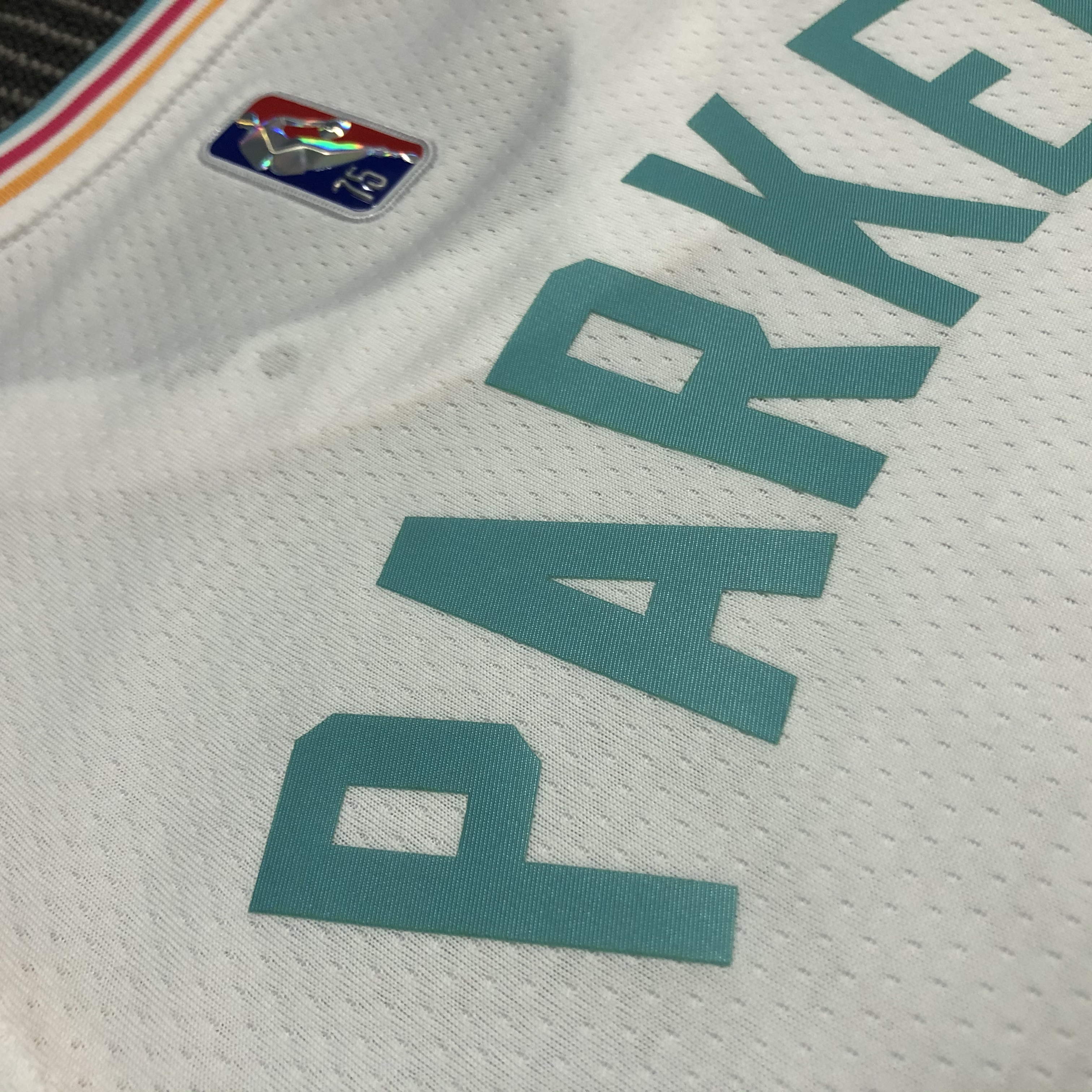 NBA Men 75th Anniversary Season 2022 San Antonio Spurs White #9 PARKER Jersey High Quality Name and Number Print - leoleo123123