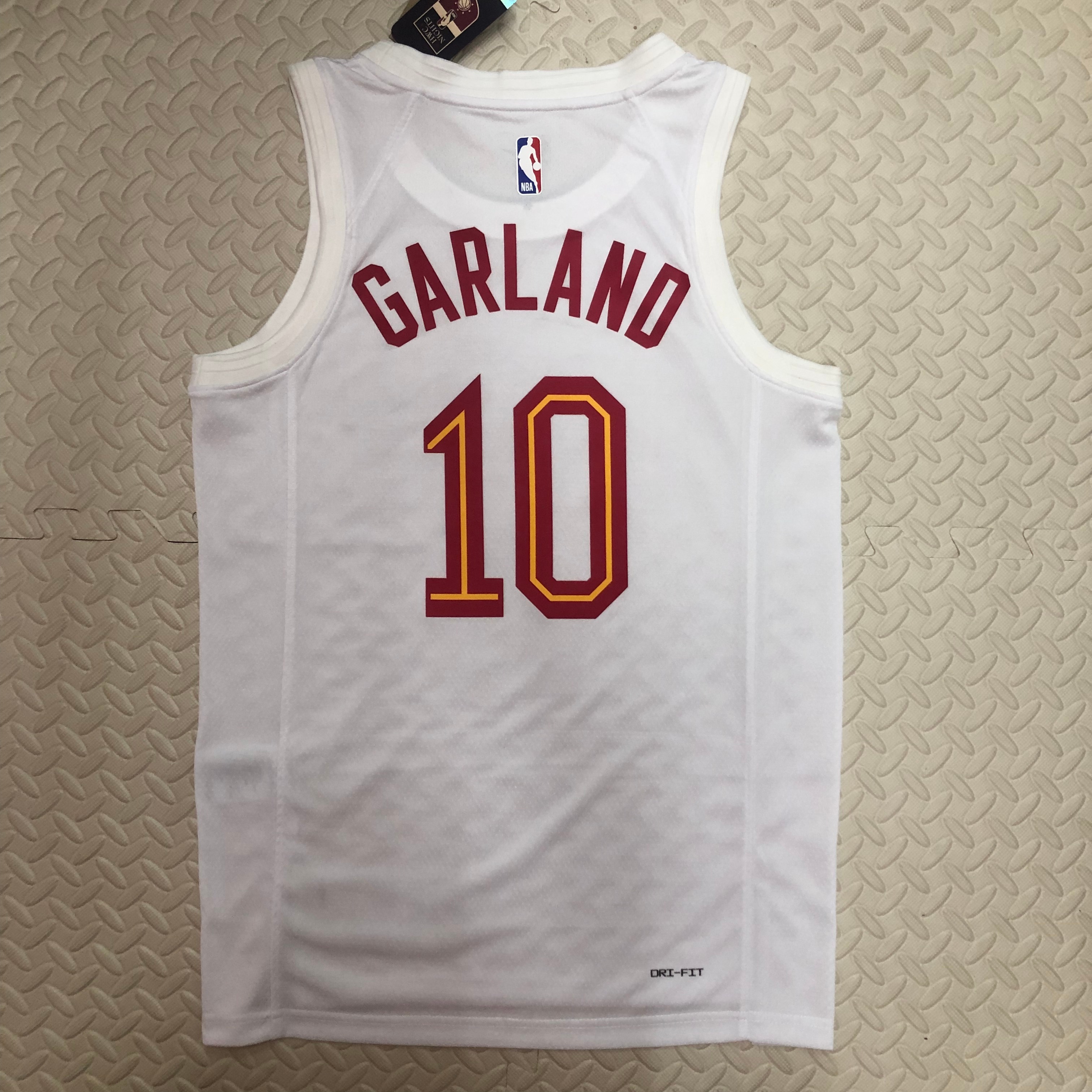 NBA Season 2023 Men Cleveland Cavaliers White #10 GARLAND Jersey High Quality Name and Number Print - leoleo123123
