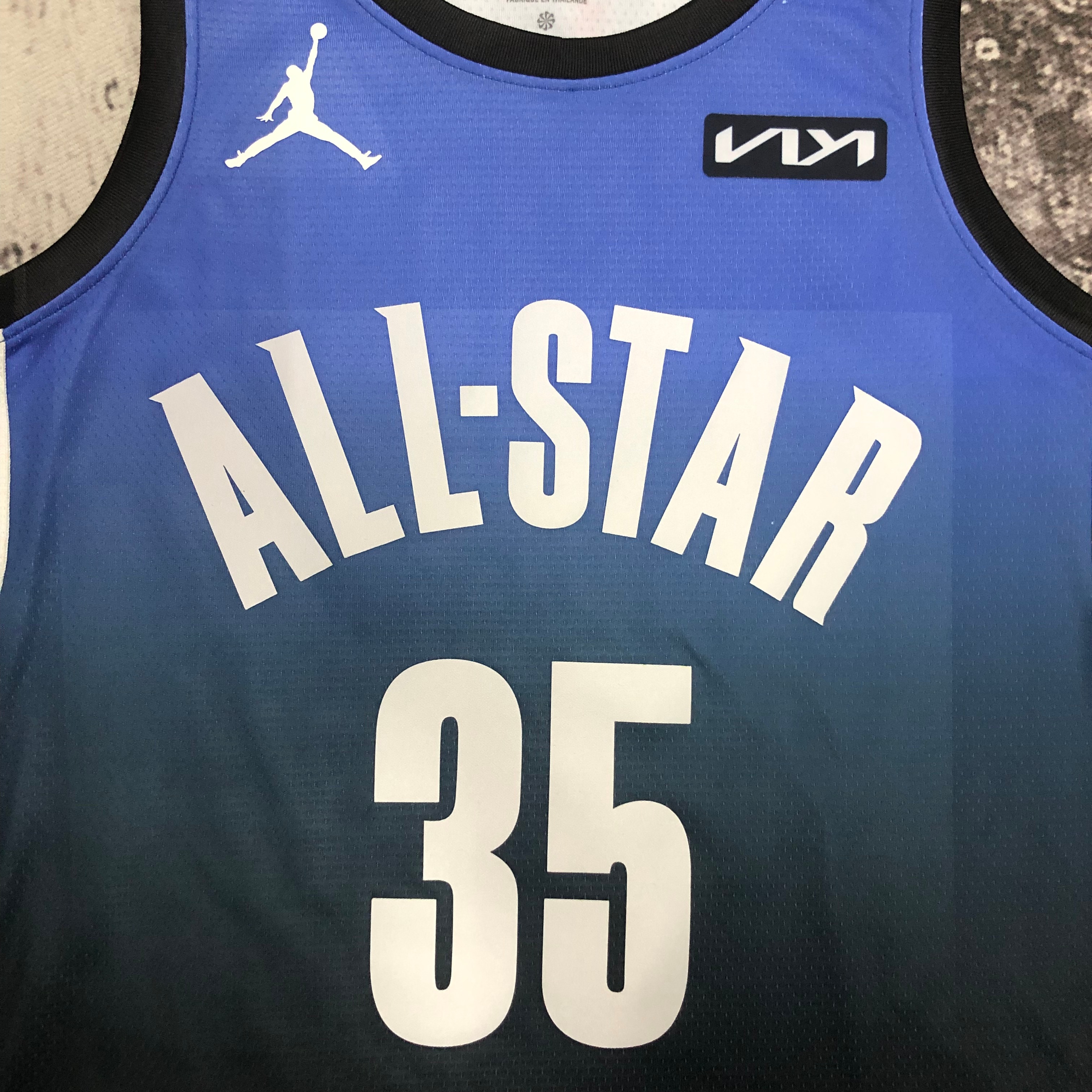 NBA Men 2023 Brooklyn Nets All Stars Blue #35 DURANT Jersey High Quality Name and Number Print - leoleo123123
