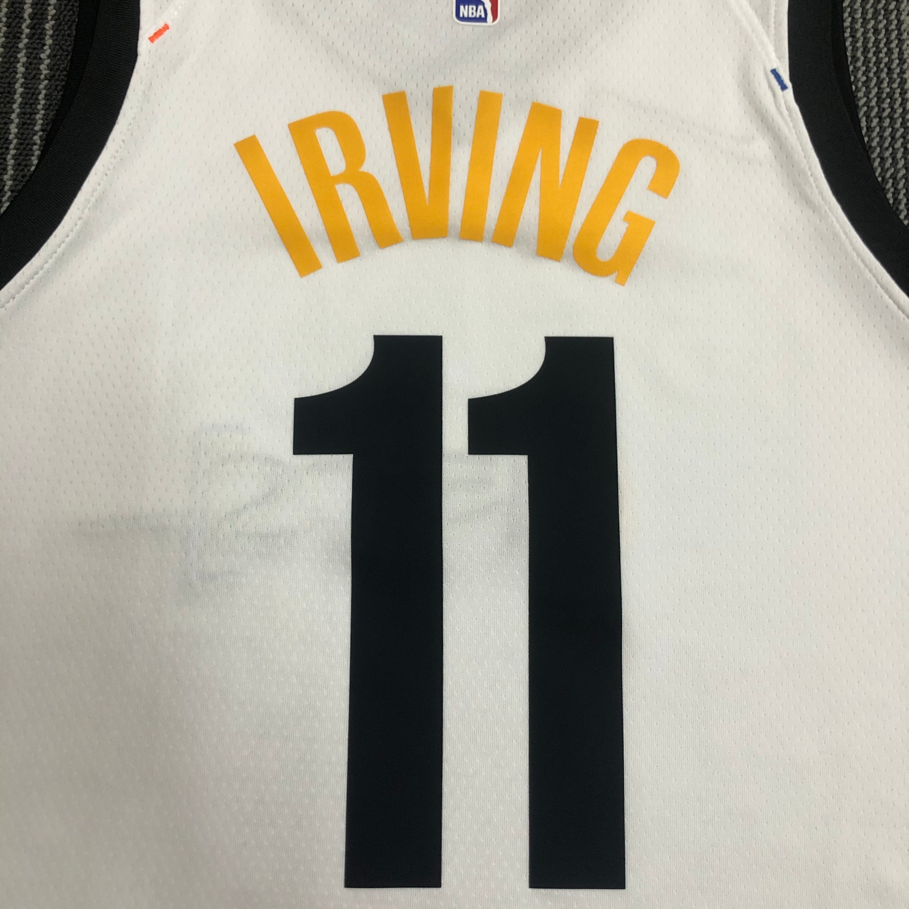 NBA Men Season 2021 Brooklyn Nets White City #11 IRVING Jersey High Quality Name and Number Print - leoleo123123