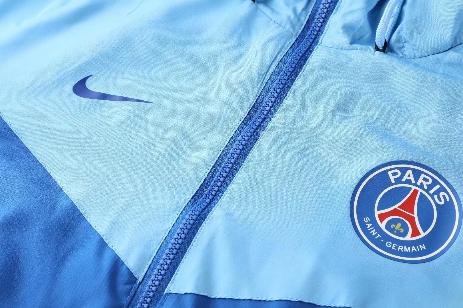 20-21 PSG Blue with Nike Logo Windbreaker Jacket Thai Quality - leoleo123123