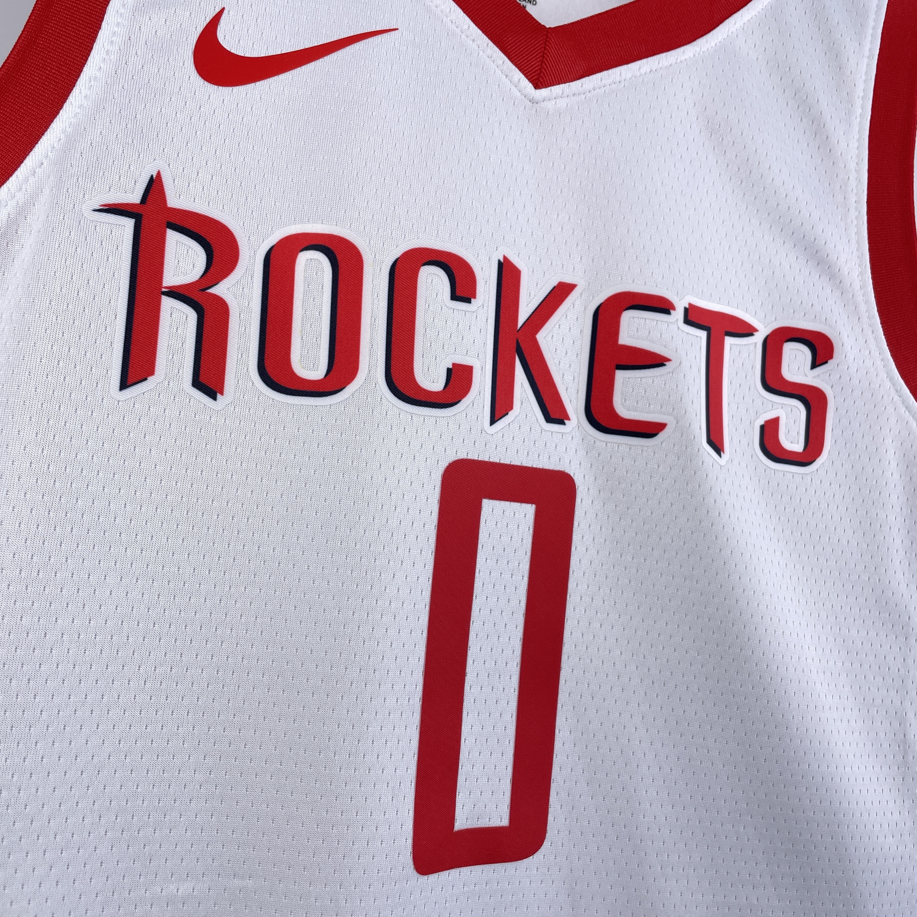 NBA Men 2019 Houston Rockets White #0 WESTBROOK Classics Swingman Jersey - leoleo123123
