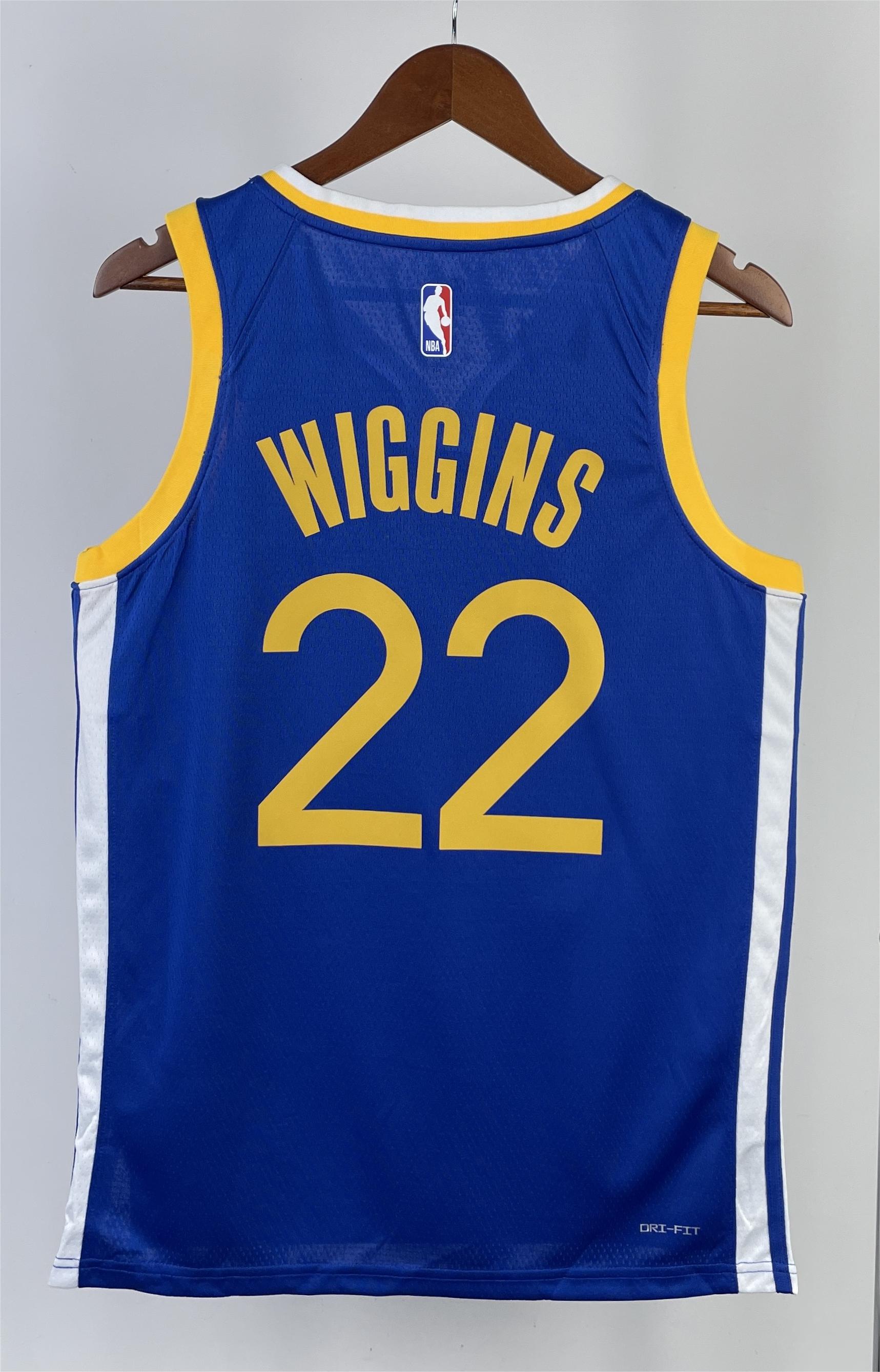 NBA Men 2023 Golden State Warriors Blue #22 WIGGINS Swingman Jersey - leoleo123123