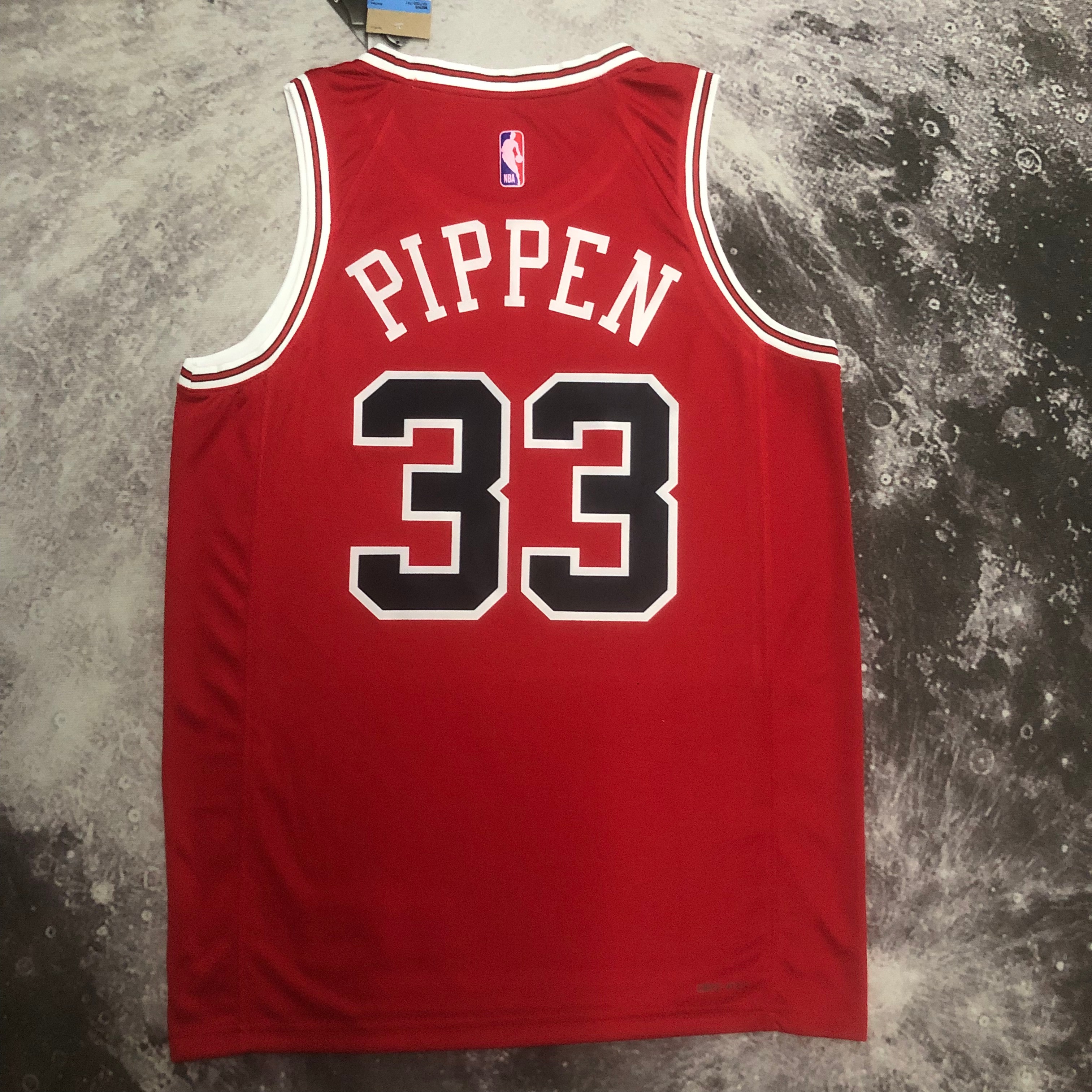 NBA Men 2023 Chicago Bulls Red #33 PIPPEN Jersey High Quality Name and Number Print - leoleo123123