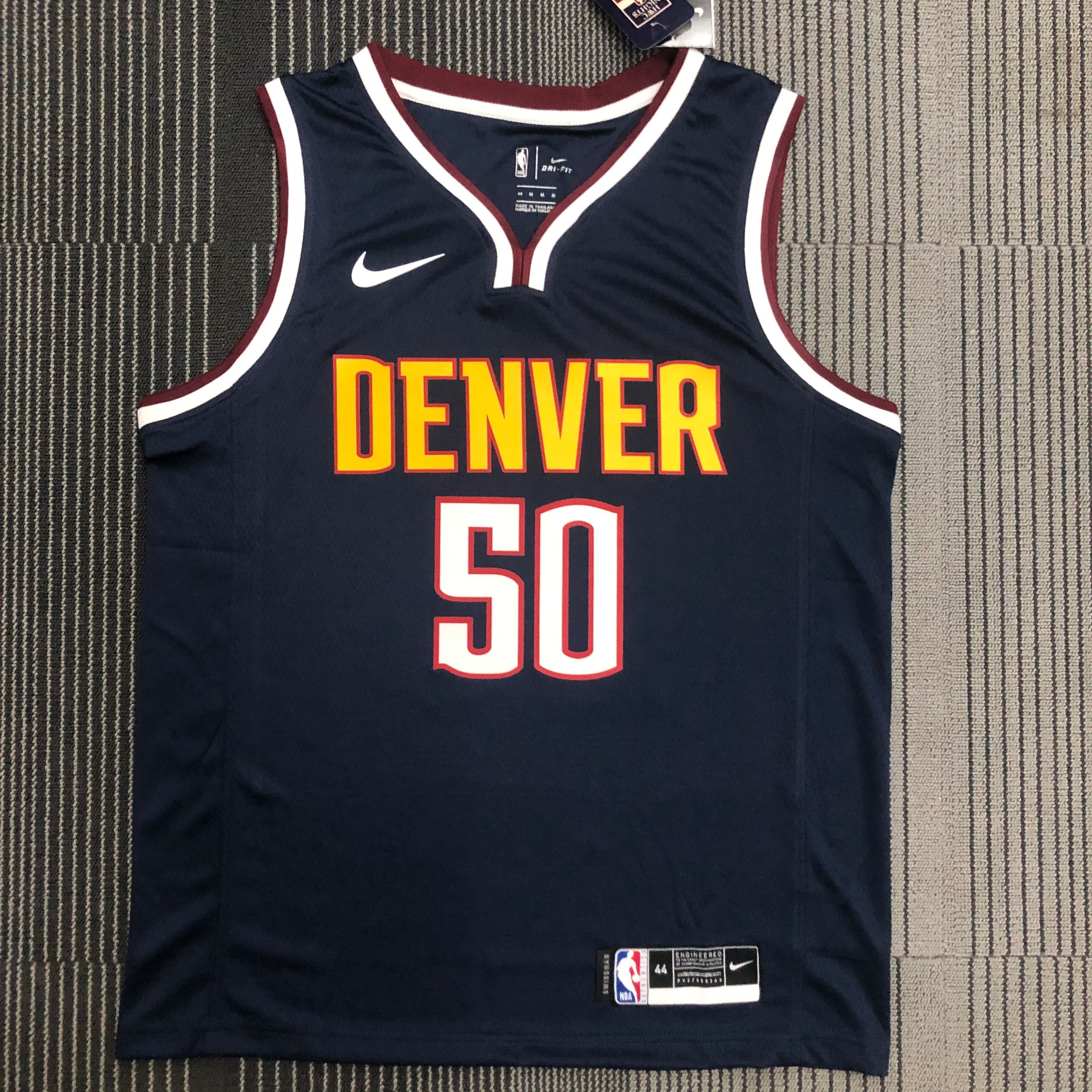 NBA Men Denver Nuggets Dark Blue #50 GORDON Jersey High Quality Name and Number Print - leoleo123123