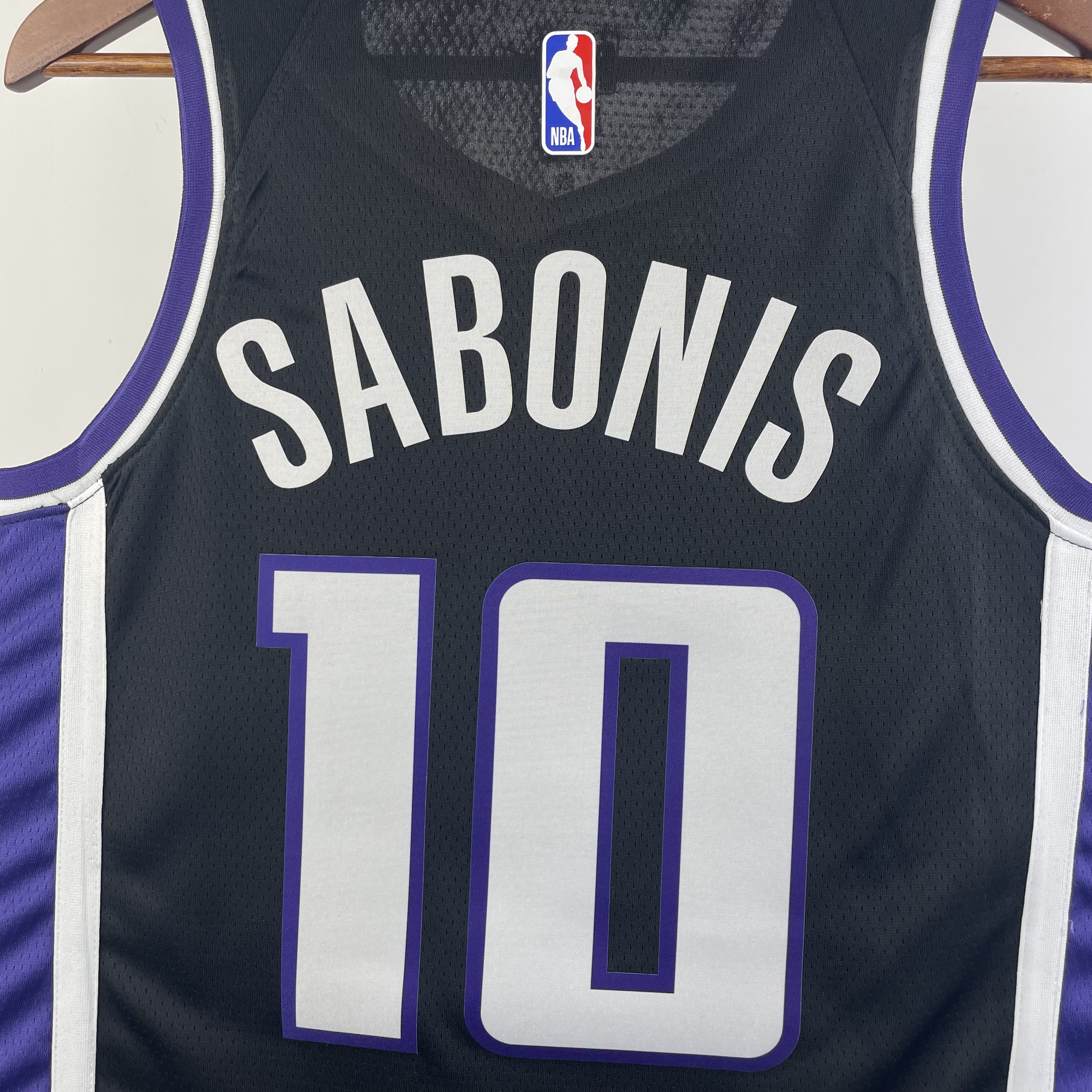 NBA Men 2024 Sacramento Kings Black #10 SABONIS Jersey High Quality Name and Number Print - leoleo123123
