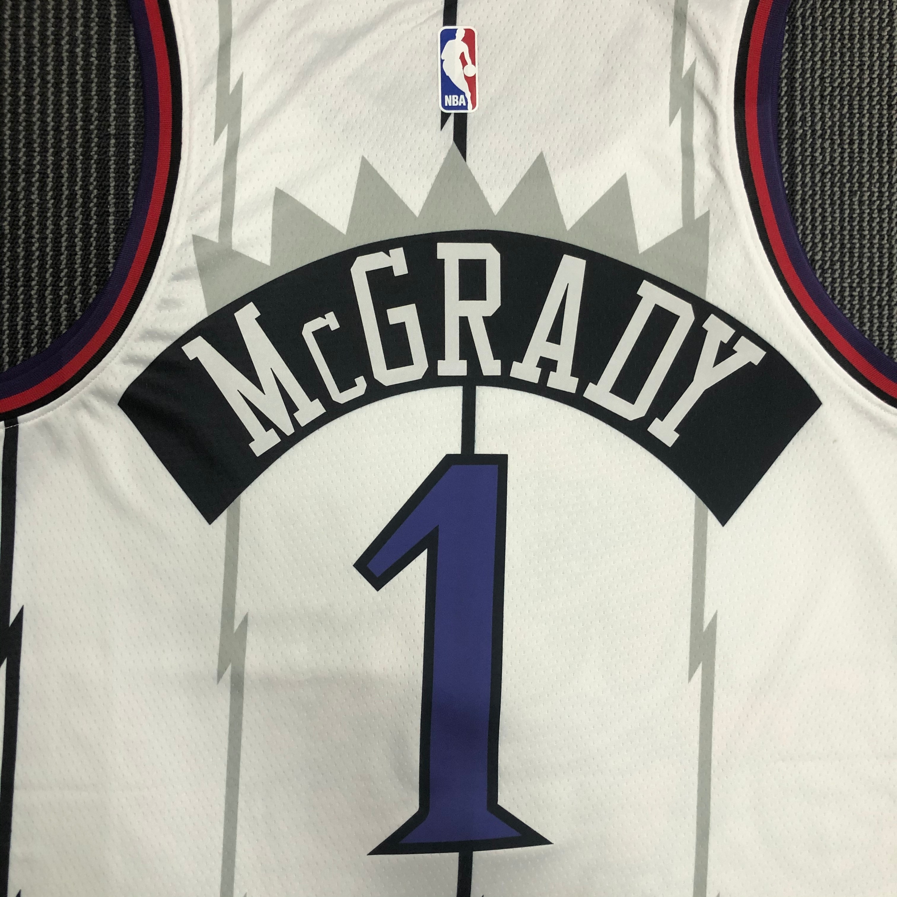 NBA Men Toronto Raptors Retro White #1 McGRADY Jersey High Quality Name and Number Print - leoleo123123