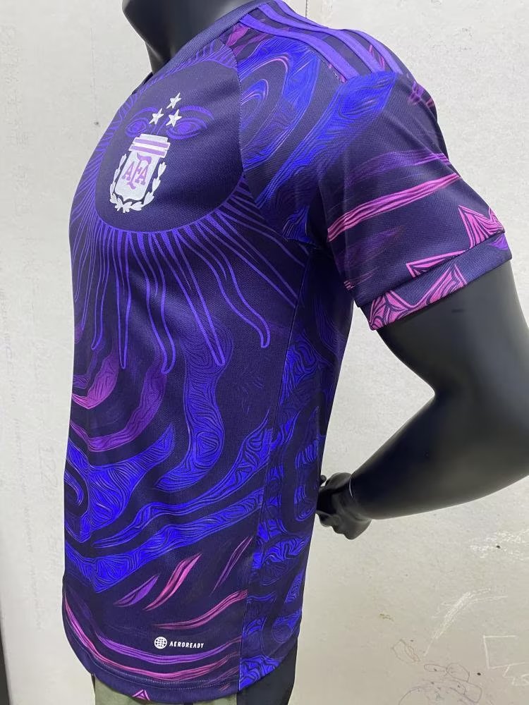 22/23 Argentina Special Purple Jersey With 3 Stars Fans Version - leoleo123123