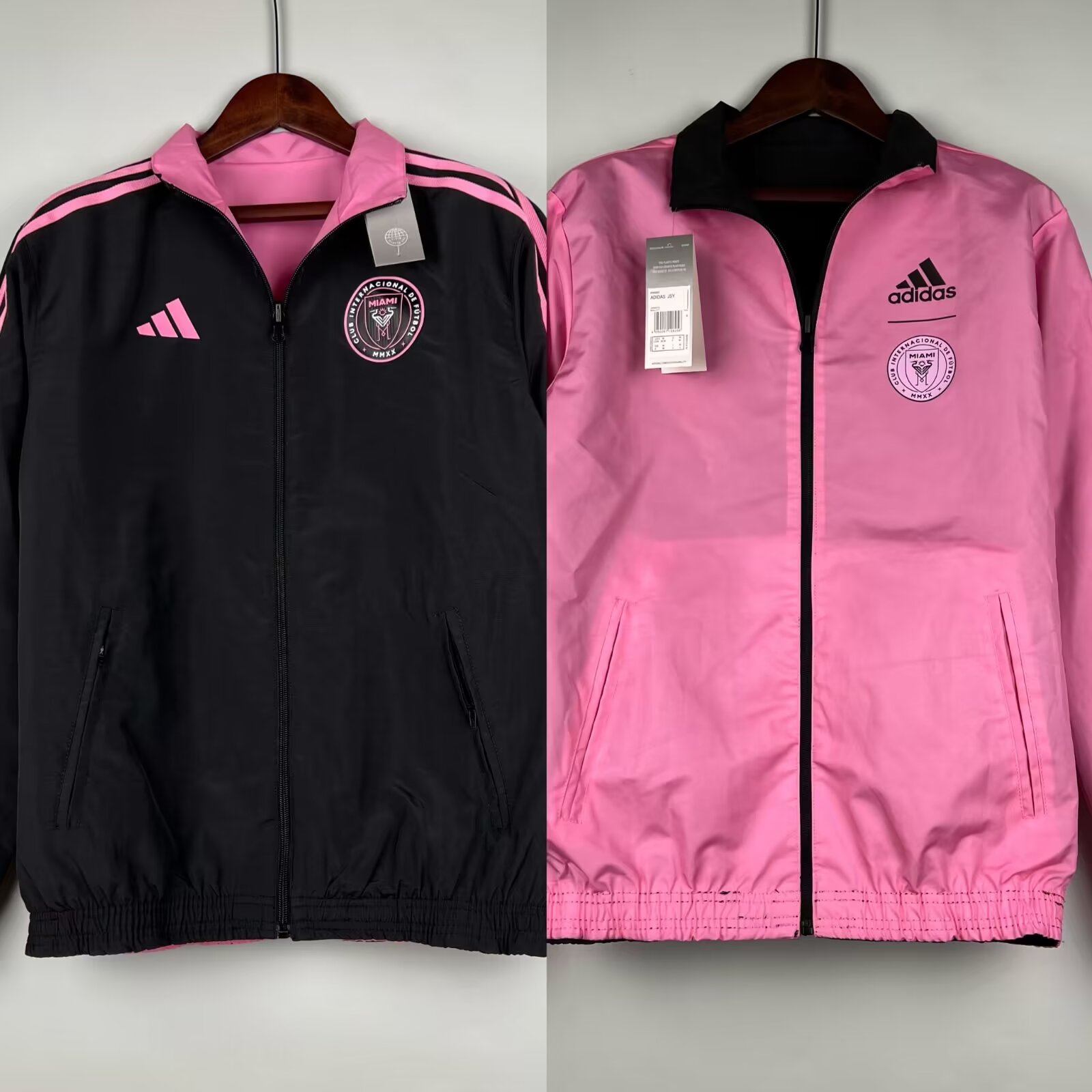 23/24 Miami Windbreaker Jacket two-sided Jacket Thai Quality - leoleo123123