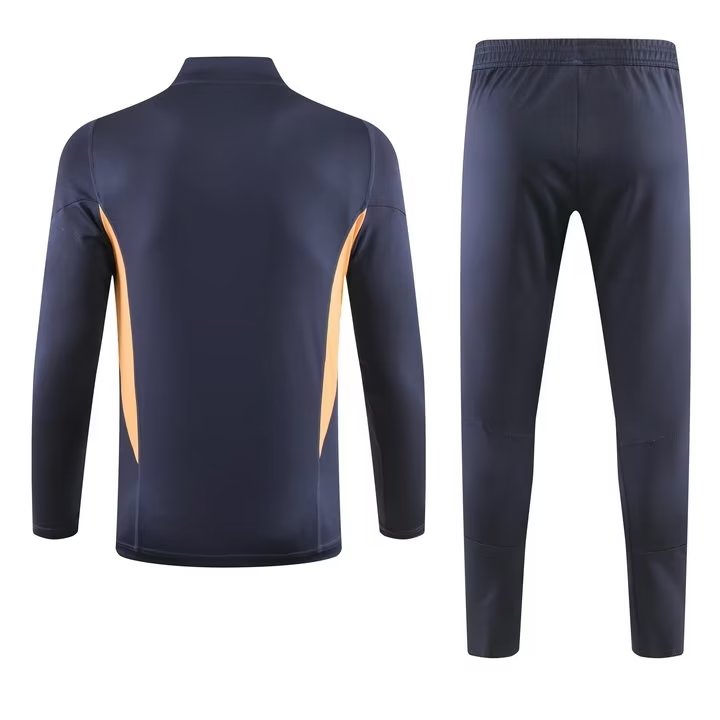 23/24 Real Madrid Dark Blue Sweater Tracksuit Thai Quality - leoleo123123