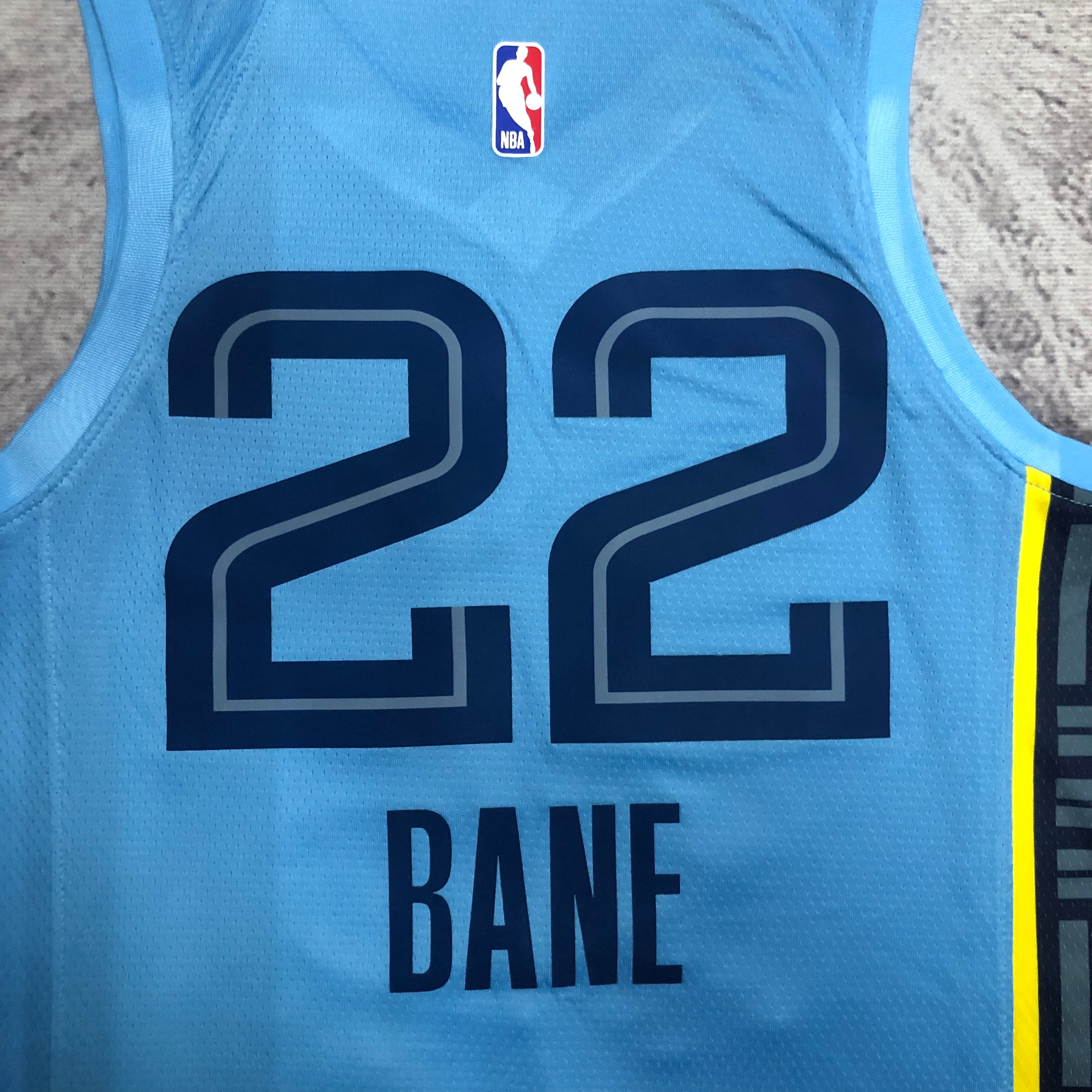 NBA Season 2023 Memphis Grizzlies Blue #22 BANE Jersey High Quality Name and Number Print - leoleo123123