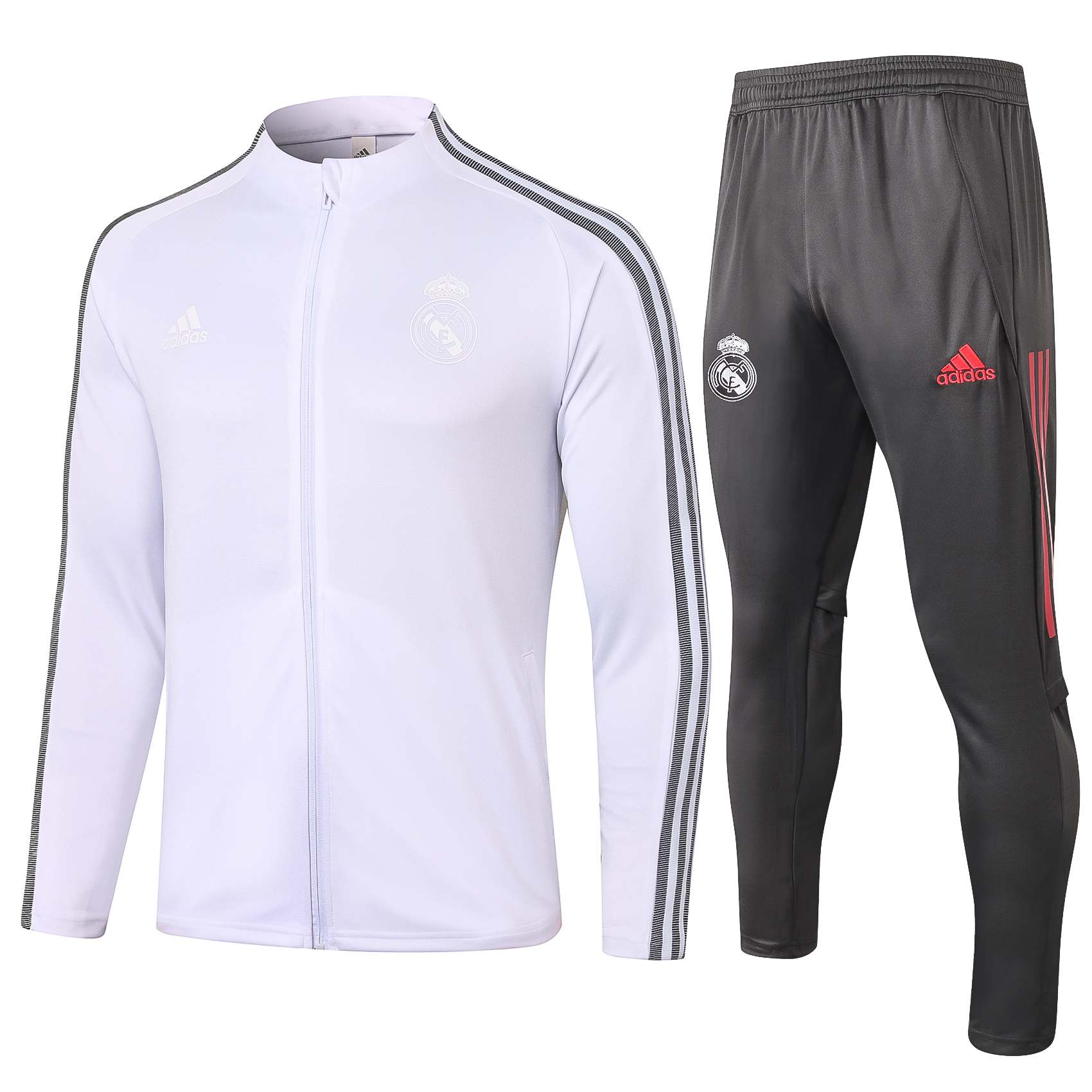 21-22 Real Madrid White Jacket Tracksuit Thai Quality - leoleo123123