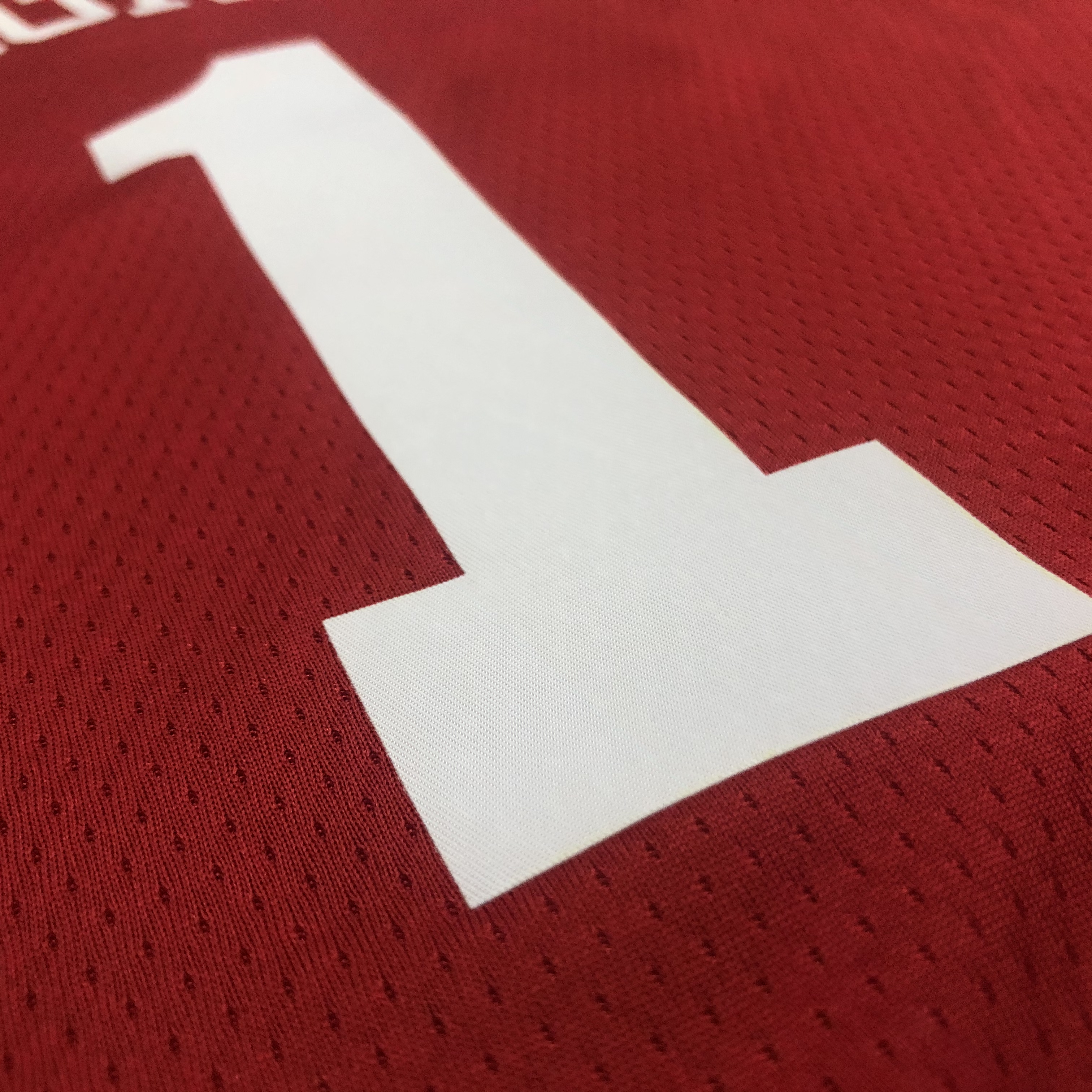 NBA Men Houston Rockets Red with Yellow Lines #1 MCGRADY Jersey High Quality Name and Number Print - leoleo123123