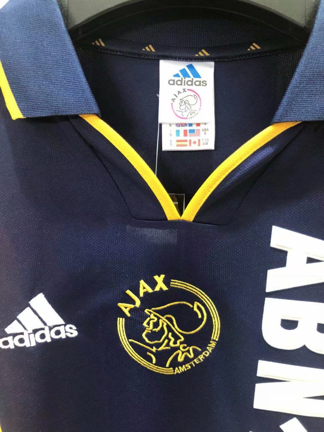 00/01 Ajax Yellow Retro Jersey - leoleo123123