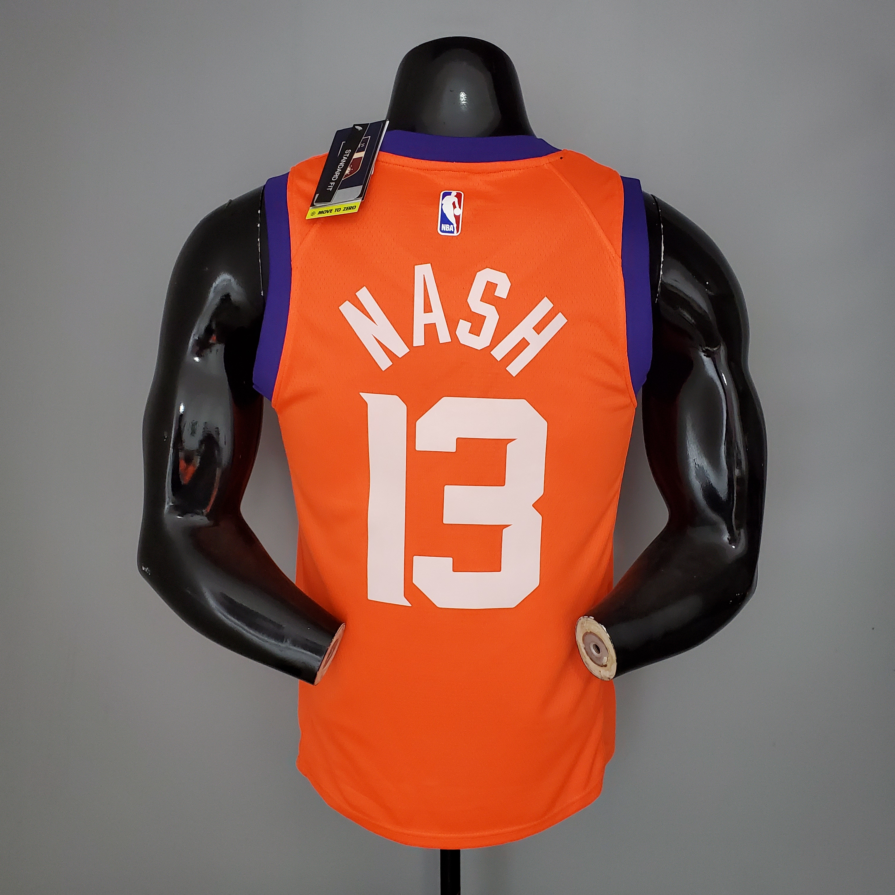 NBA Season 2021 Men Phoenix Suns Orange #13 NASH with Jordan Logo Jersey High Quality Name and Number Print - leoleo123123