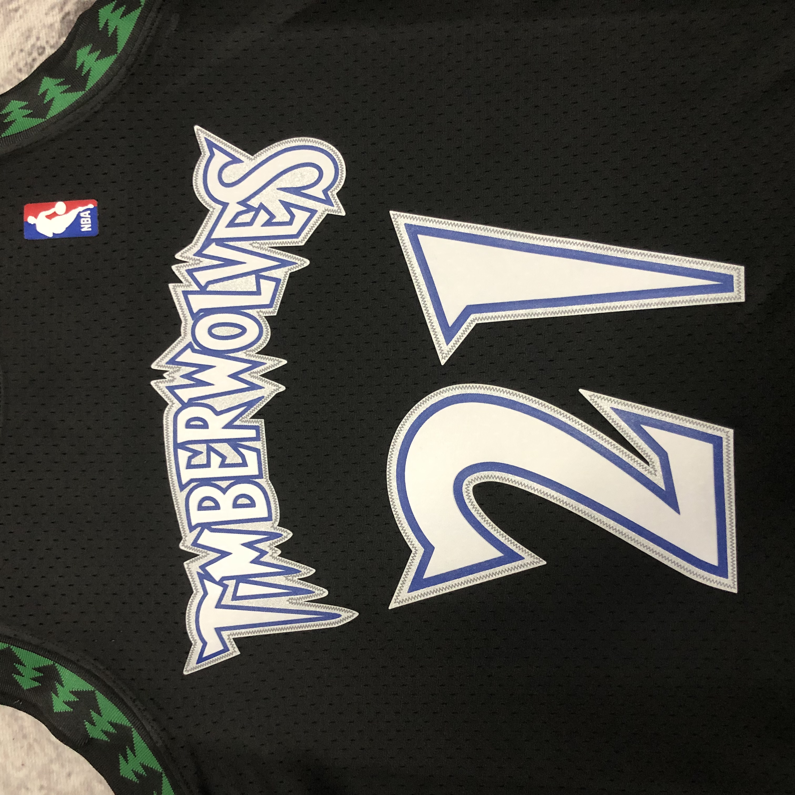 NBA Men 97-98 Minnesota Timberwolves Black #0 GARNETT Classics Swingman Jersey - leoleo123123