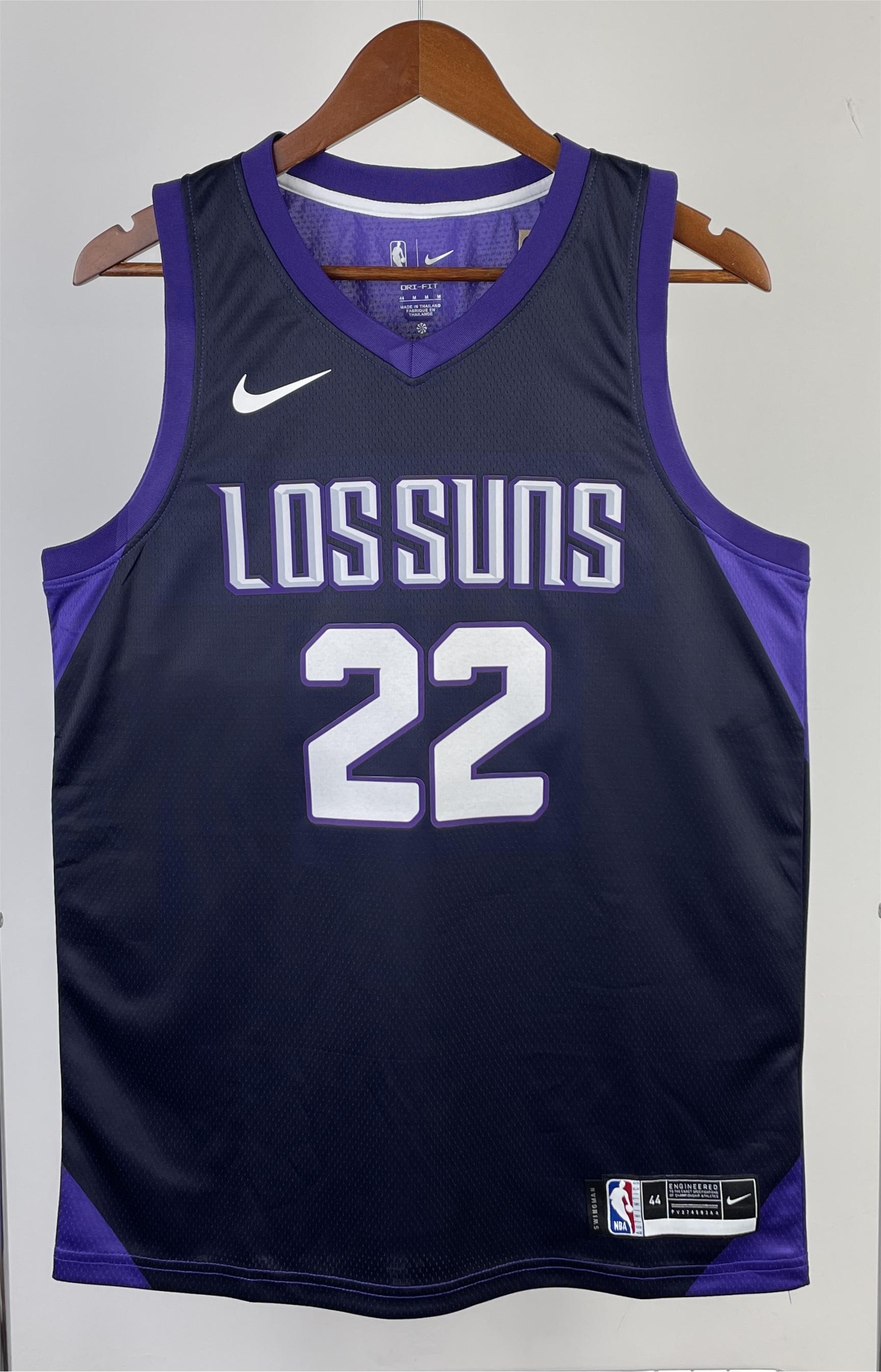 NBA Men 2018 Phoenix Suns Purple #22 AYTON Jersey High Quality Name and Number Print - leoleo123123