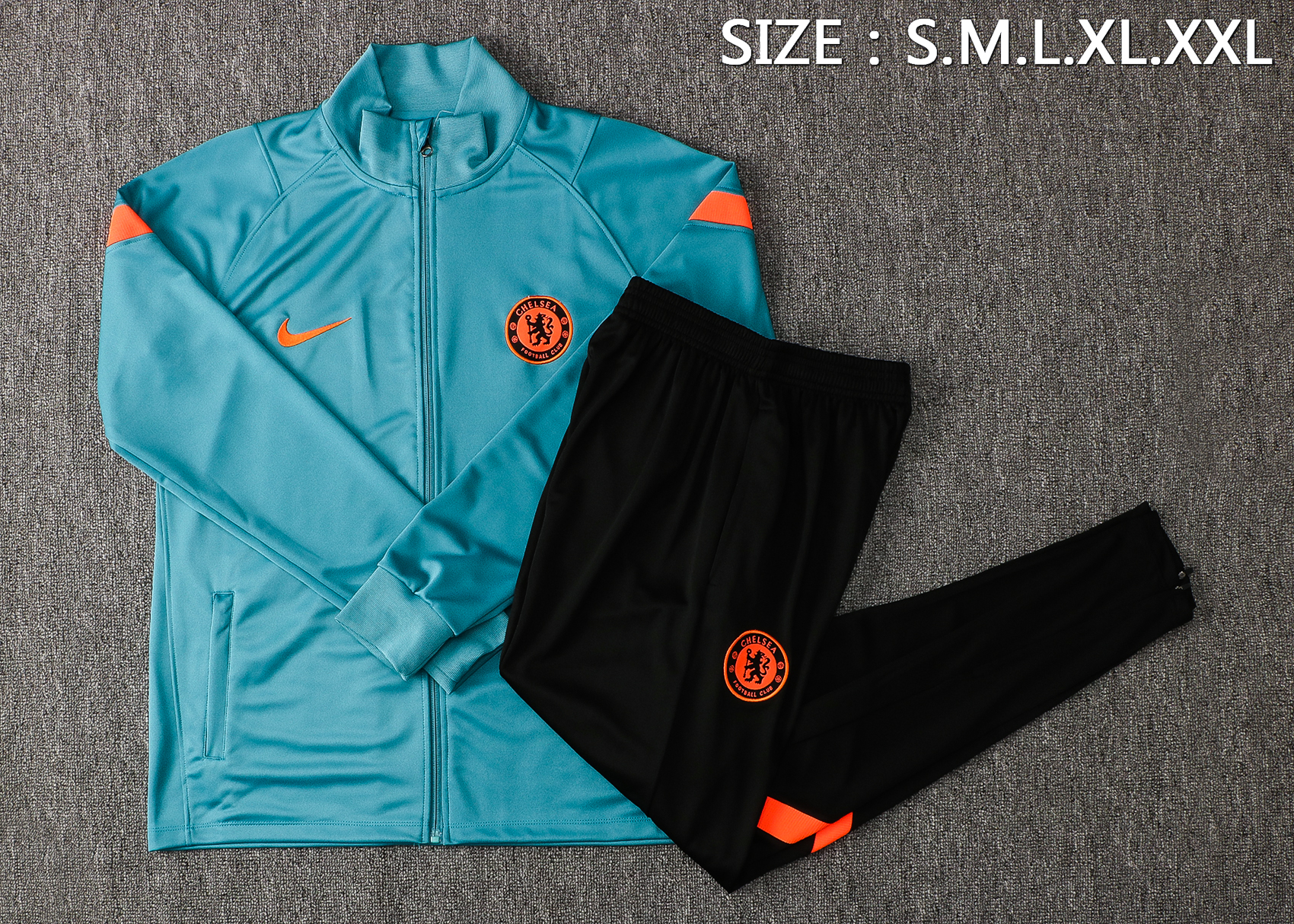 21/22 Chelsea Sea Blue Jacket Tracksuit Thai Quality - leoleo123123