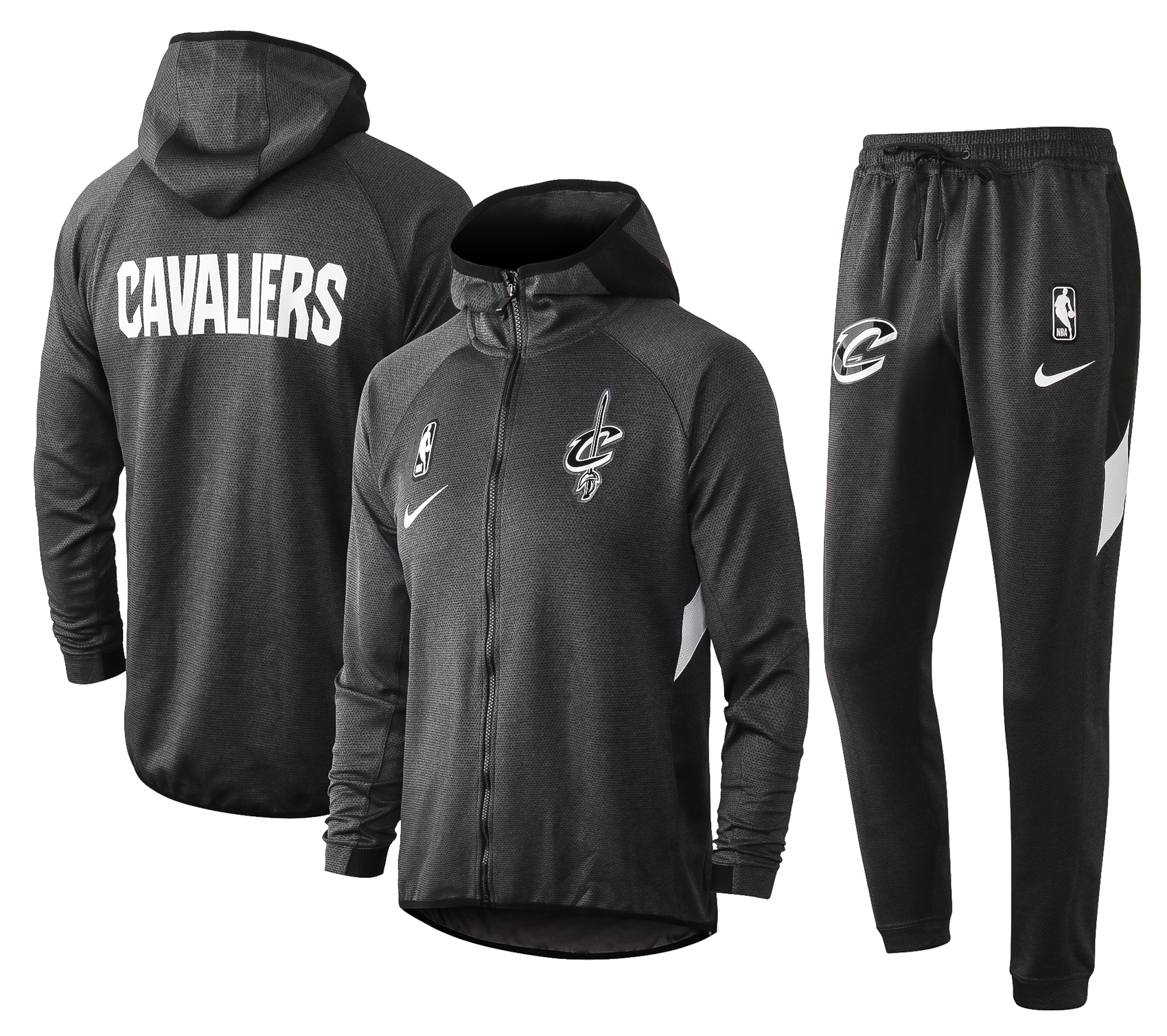 NBA Cleveland Cavaliers Dark Grey with Cap Jacket Tracksuit High Quality - leoleo123123