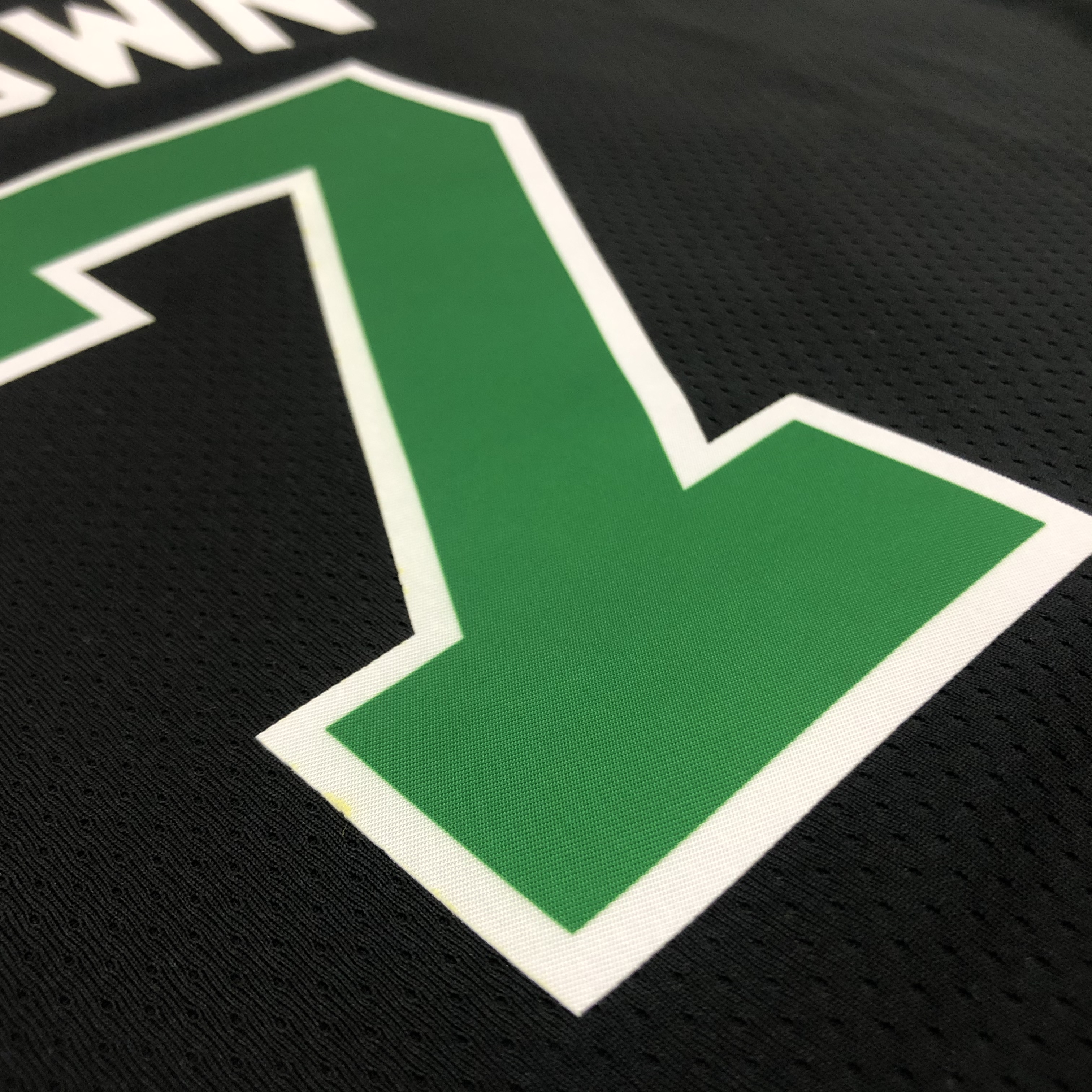 NBA Season 2021 Boston Celtics Black with Green Name #7 BROWN Jersey High Quality Name and Number Print - leoleo123123