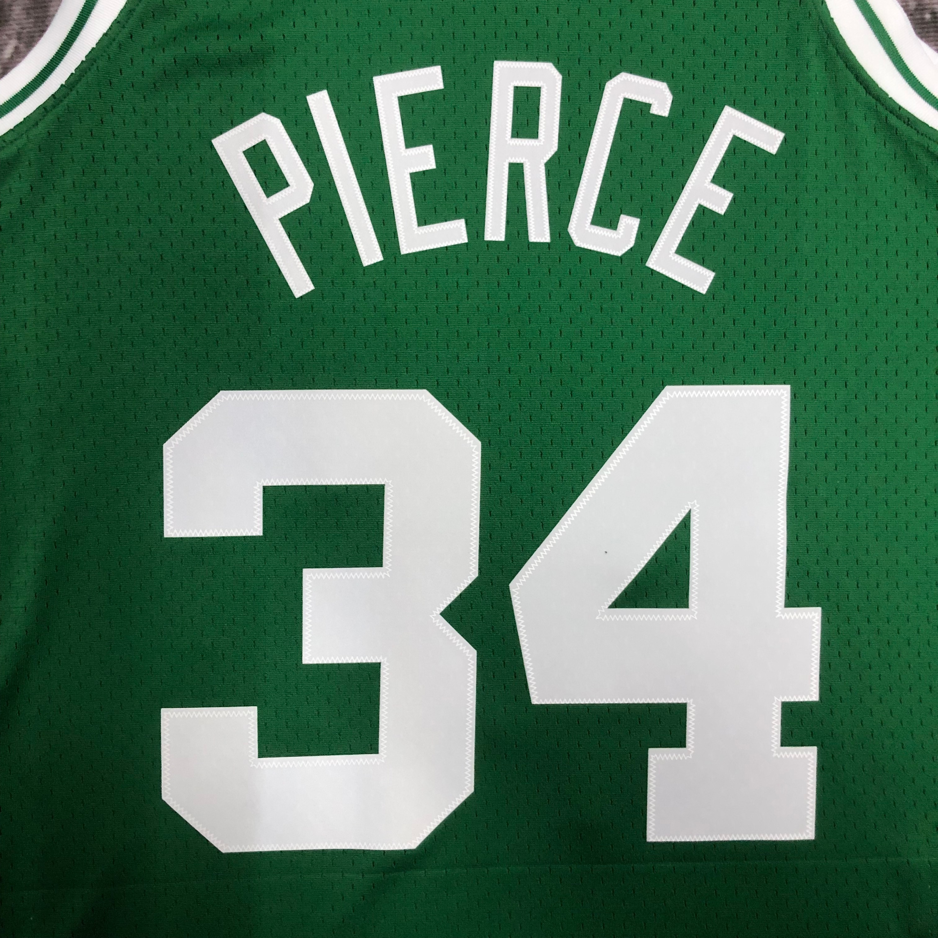 NBA Men Season 07-08 Boston Celtics Retro Green #34 PIERCE Jersey High Quality Name and Number Print - leoleo123123