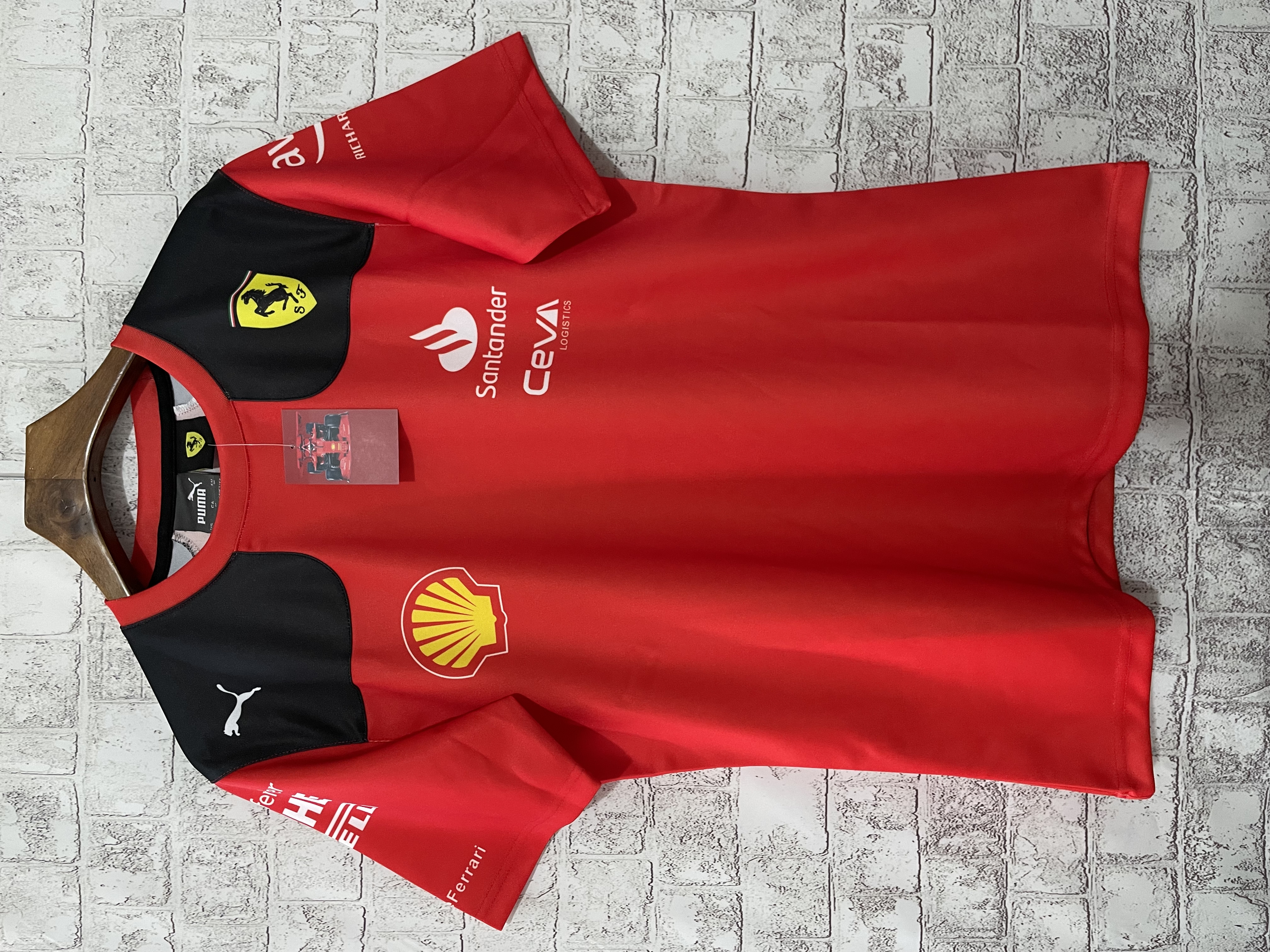 2023 Ferrari F1 Team POLO Round Collar T-Shirt - leoleo123123