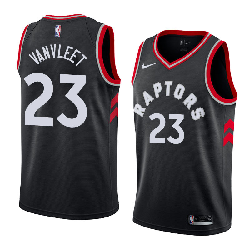 NBA Men Toronto Raptors Black #23 VANVLEET Jersey High Quality Name and Number Print - leoleo123123