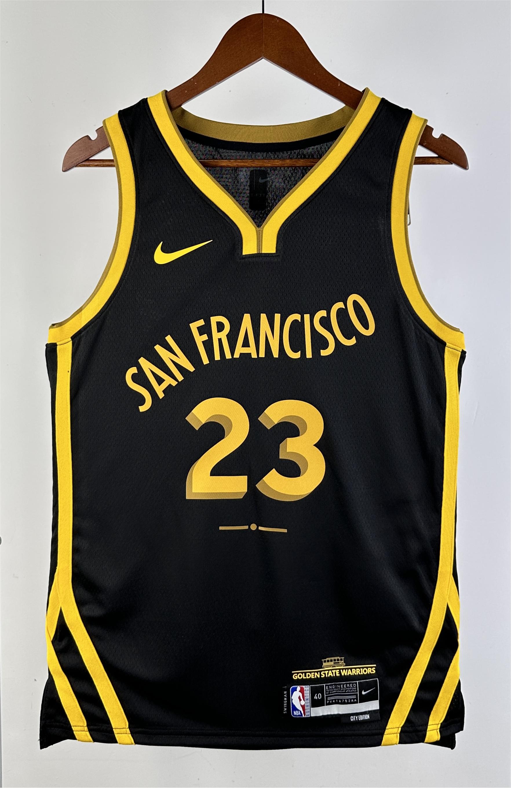 NBA Men 2024 Golden State Warriors City Edition #23 GREEN Swingman Jersey - leoleo123123
