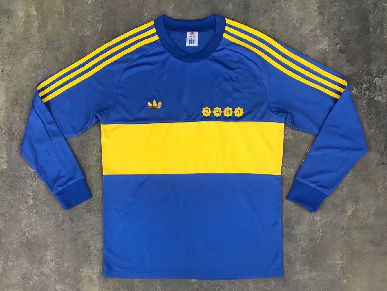 1981 Boca Home Retro Soccer Jersey Long Sleeve Thai Quality - leoleo123123