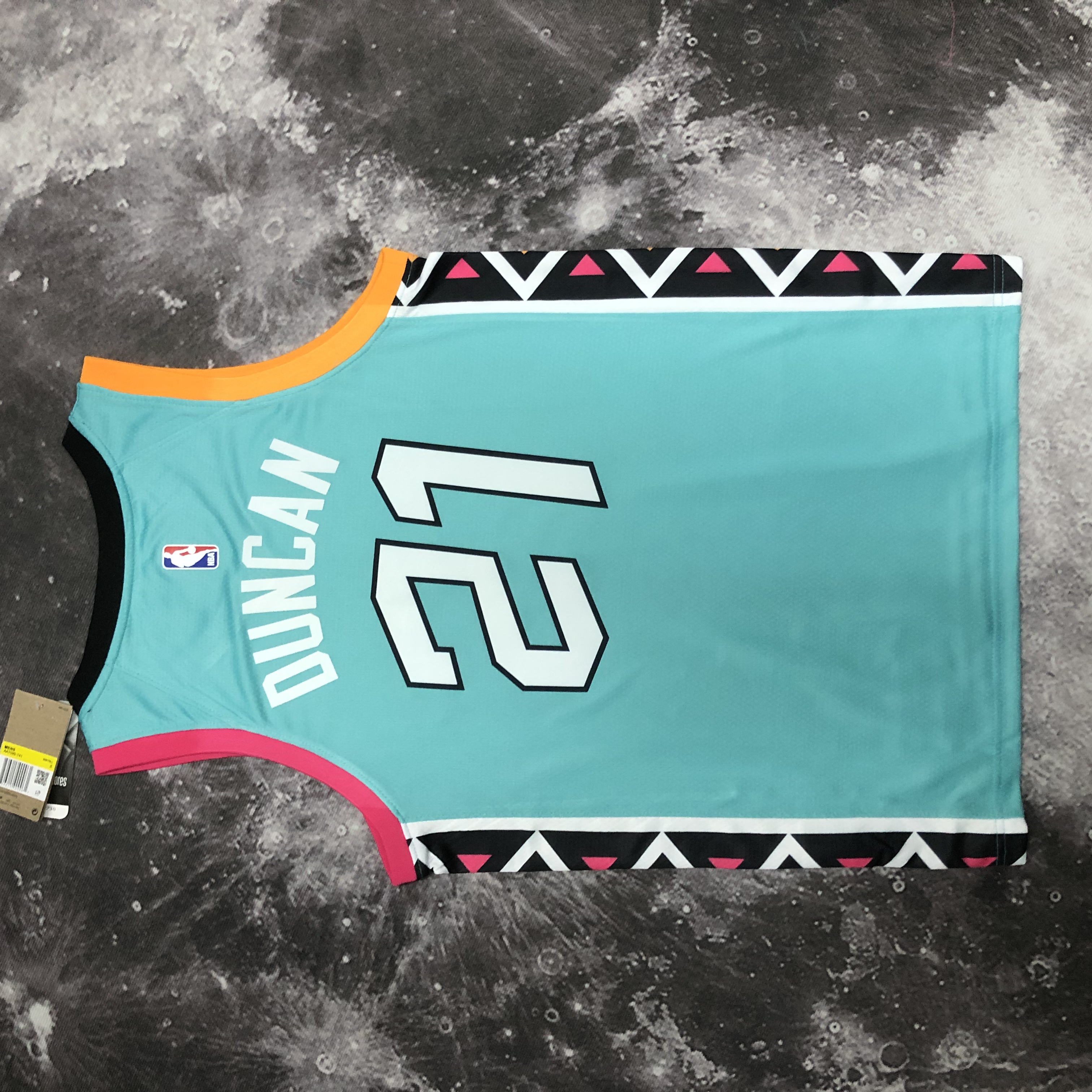 NBA Men 2023 San Antonio Spurs Blue #21 DUNCAN Jersey High Quality Name and Number Print - leoleo123123