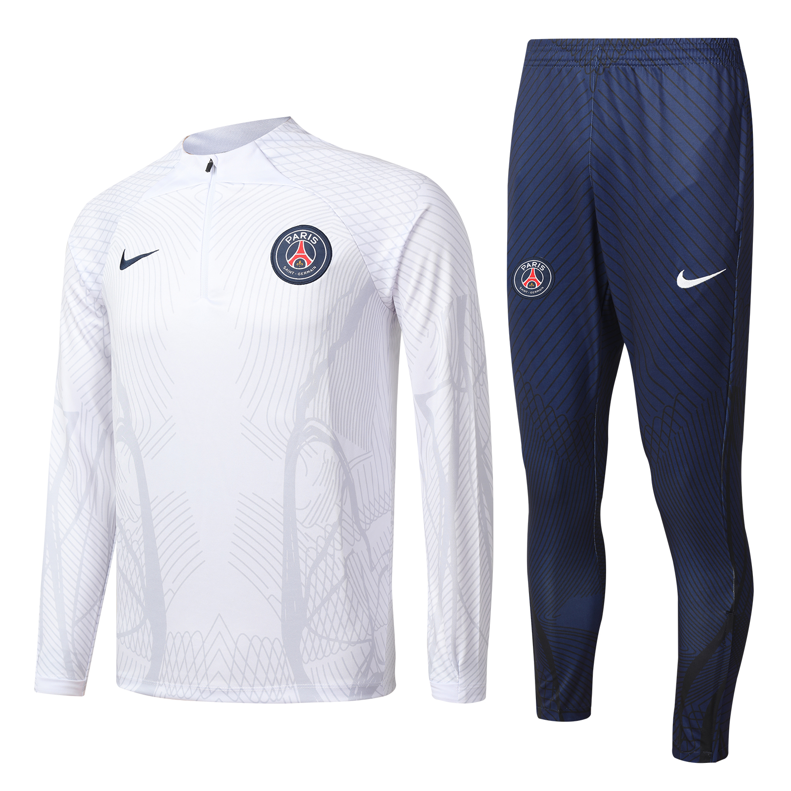 22/23 PSG White Sweater Tracksuit Thai Quality - leoleo123123
