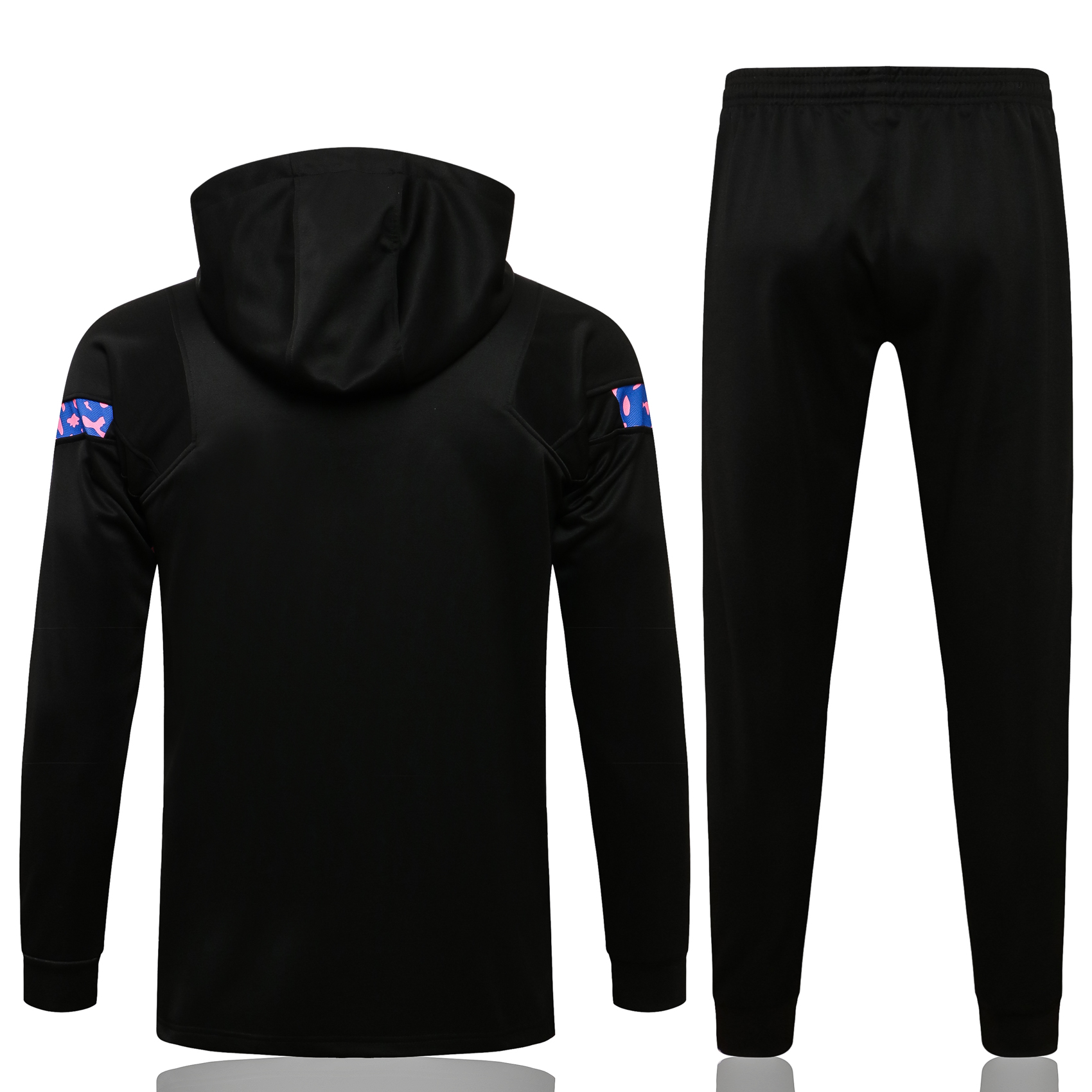 21/22 Barcelona Black Jacket with Cap Tracksuit Thai Quality - leoleo123123