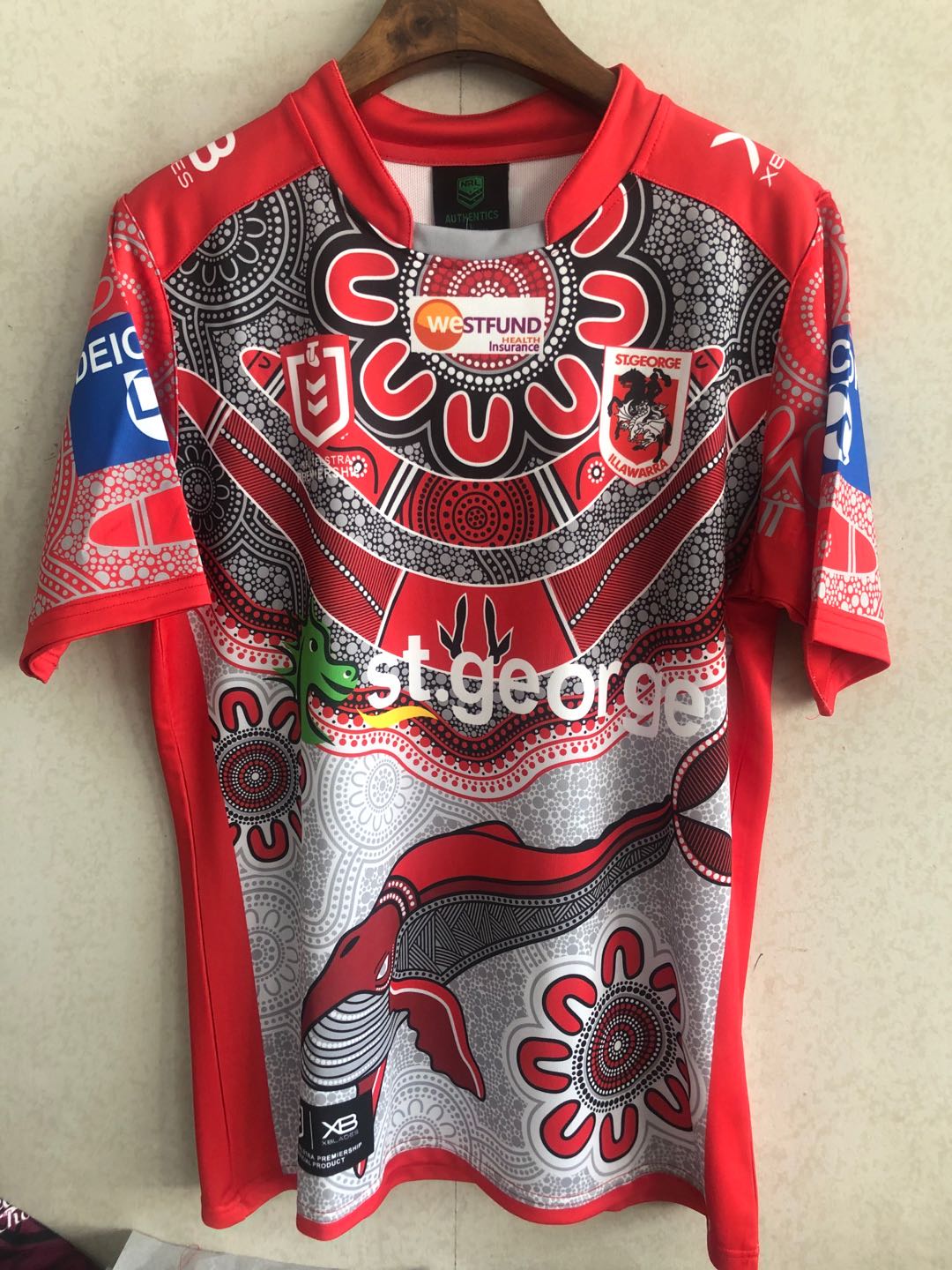 Rugby Season 2021 St. George Illawarra dragons in Indigneous Version Rugby Jersey High Quality - leoleo123123