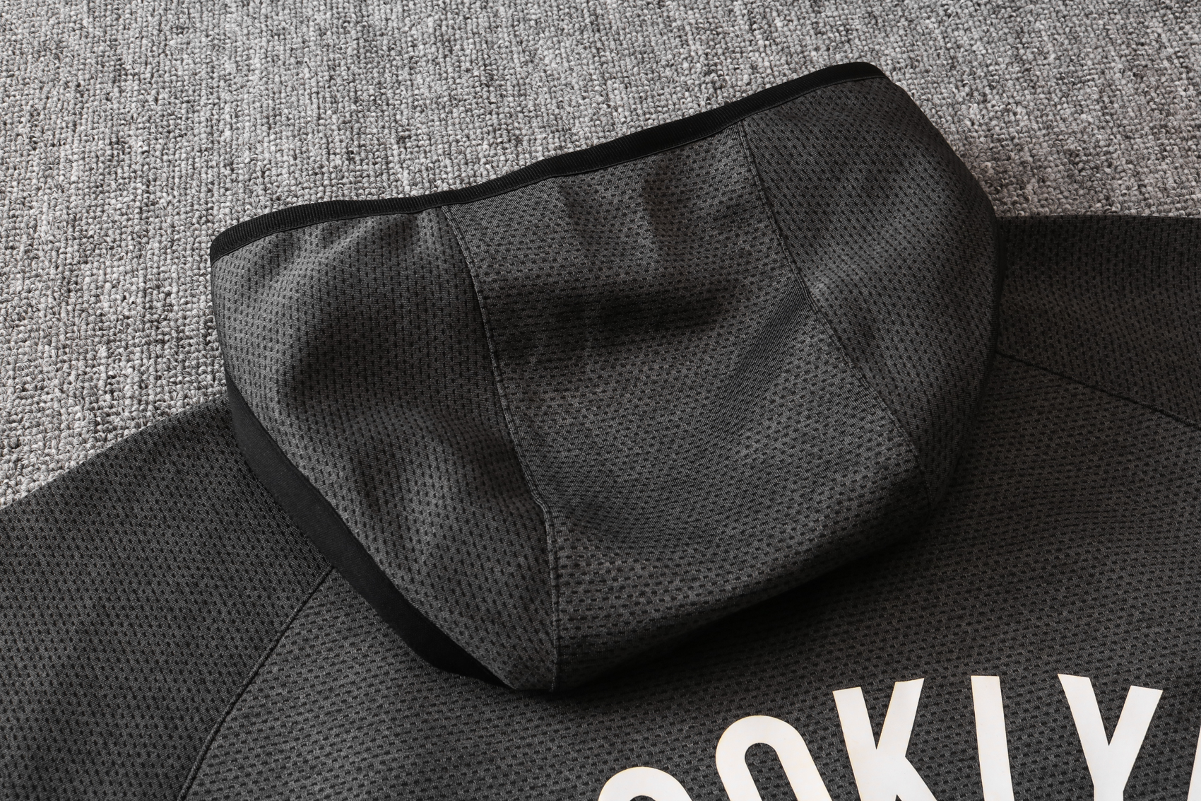 NBA Brooklyn Nets Dark Grey with Cap Jacket Tracksuit High Quality - leoleo123123