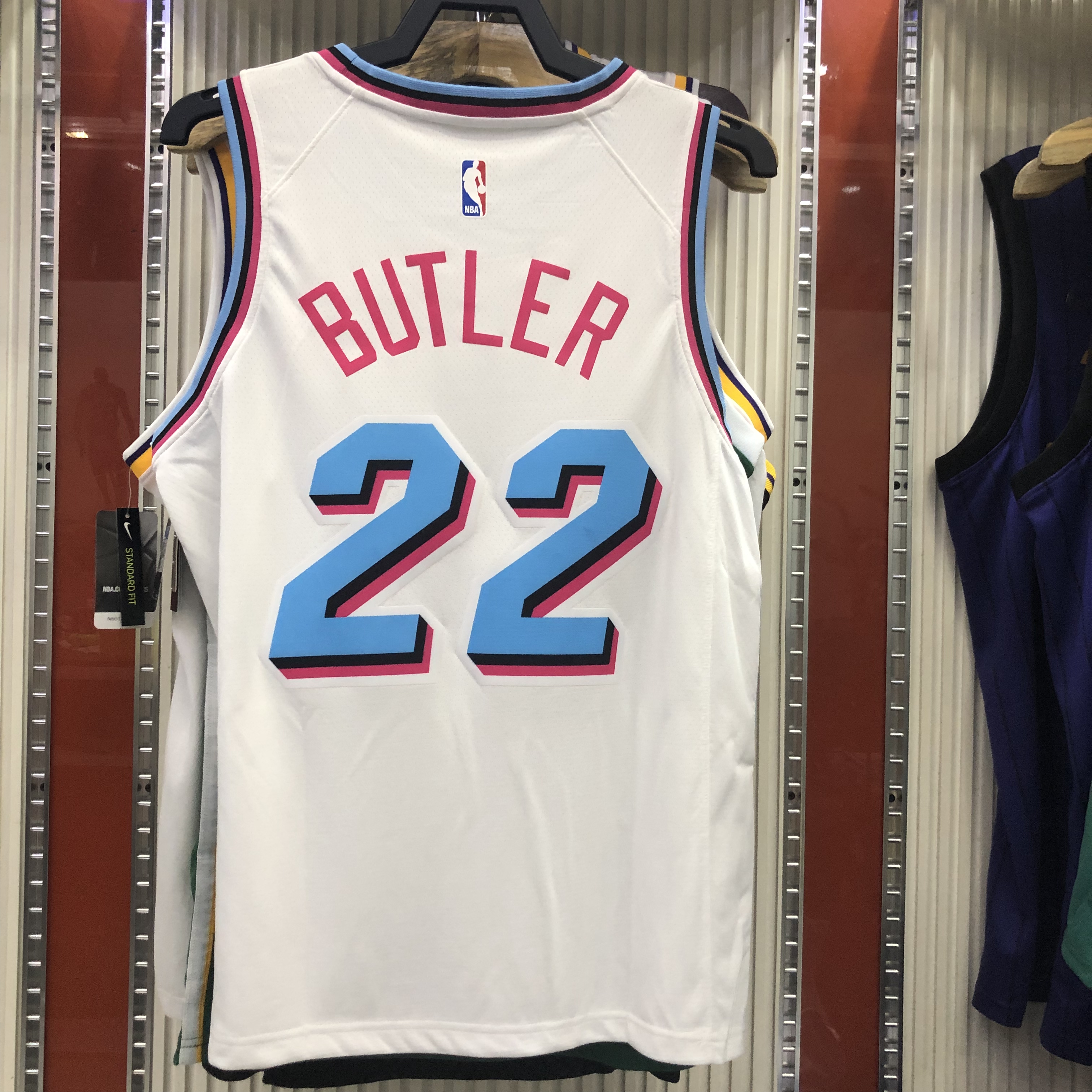 NBA Men Miami Heat White City #22 BUTLER Jersey High Quality Name and Number Print - leoleo123123