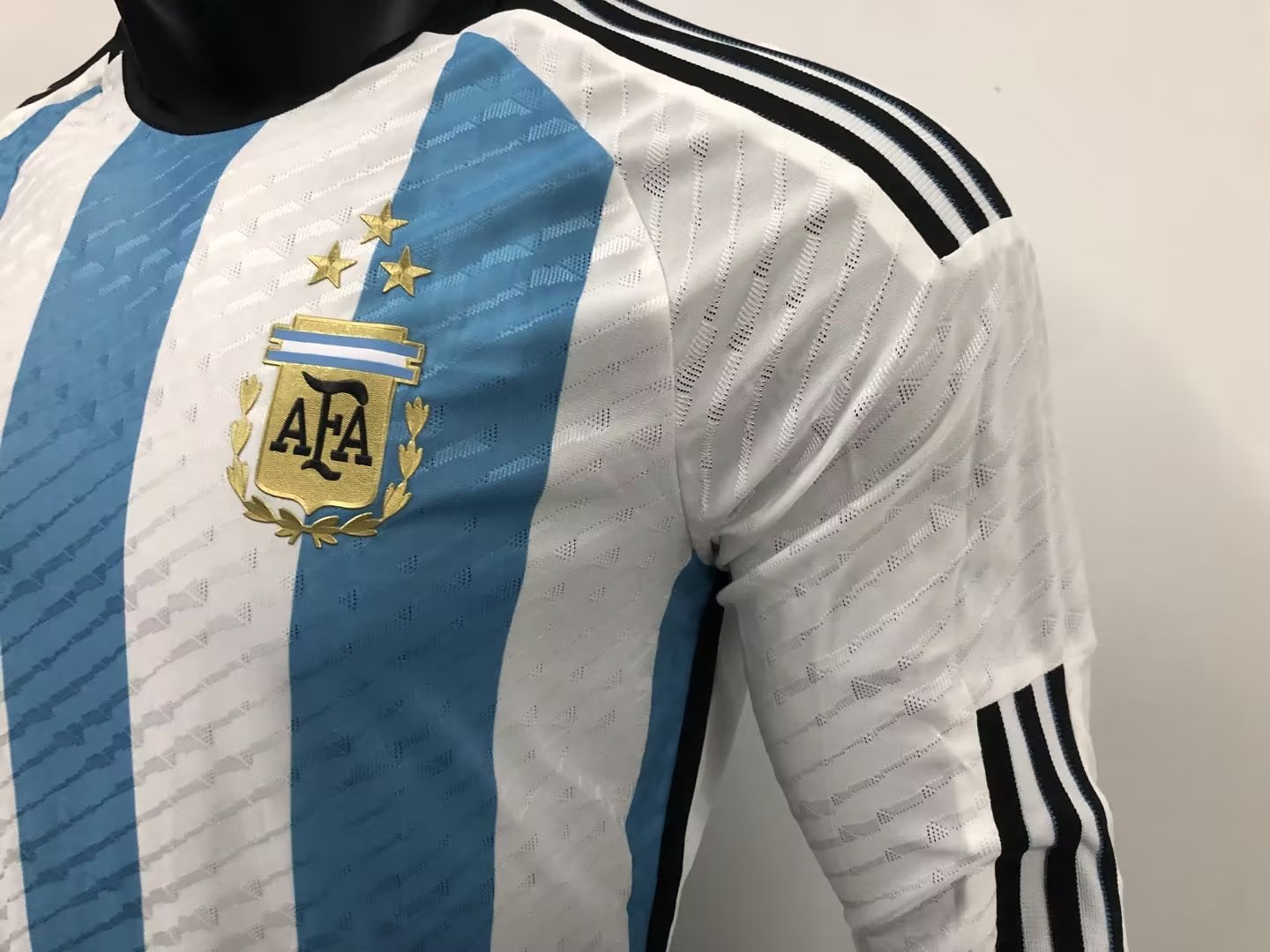 22/23 Argentina Home Jersey 3 Stars Long Sleeve Player Version 1:1 Quaility - leoleo123123